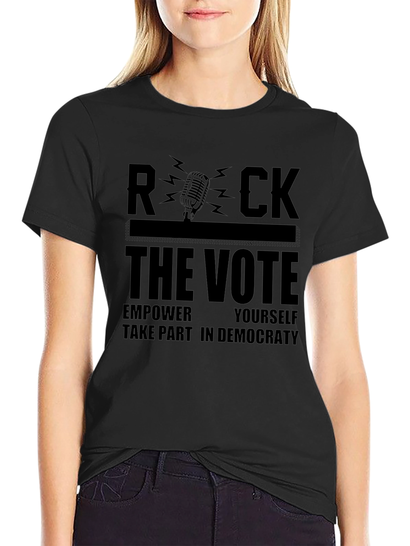 Rock the Vote Graphic Tee - Empower Yourself