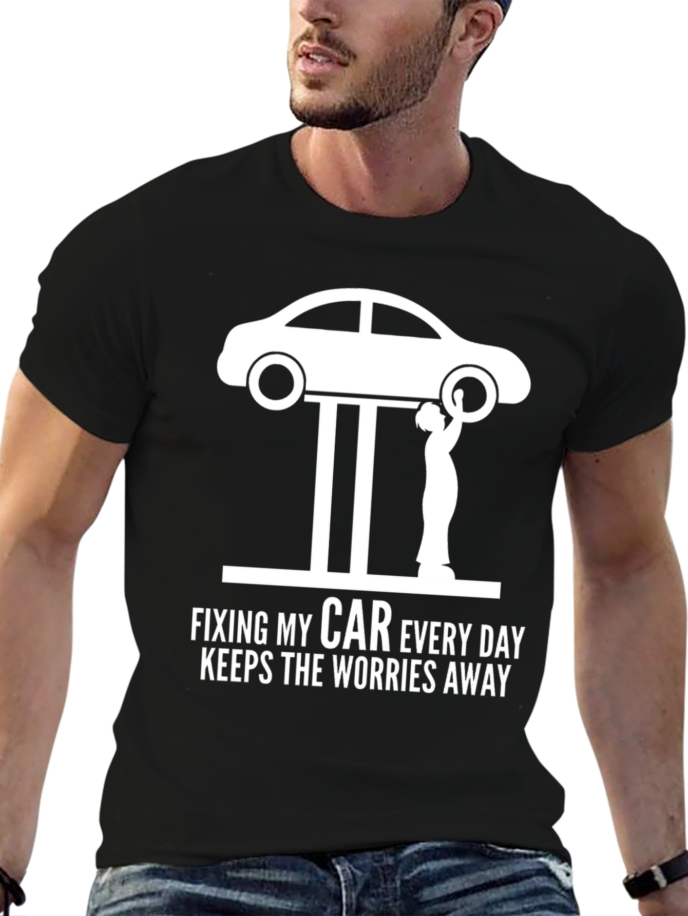 Fixing My Car Everyday T-Shirt - Mechanic Humor