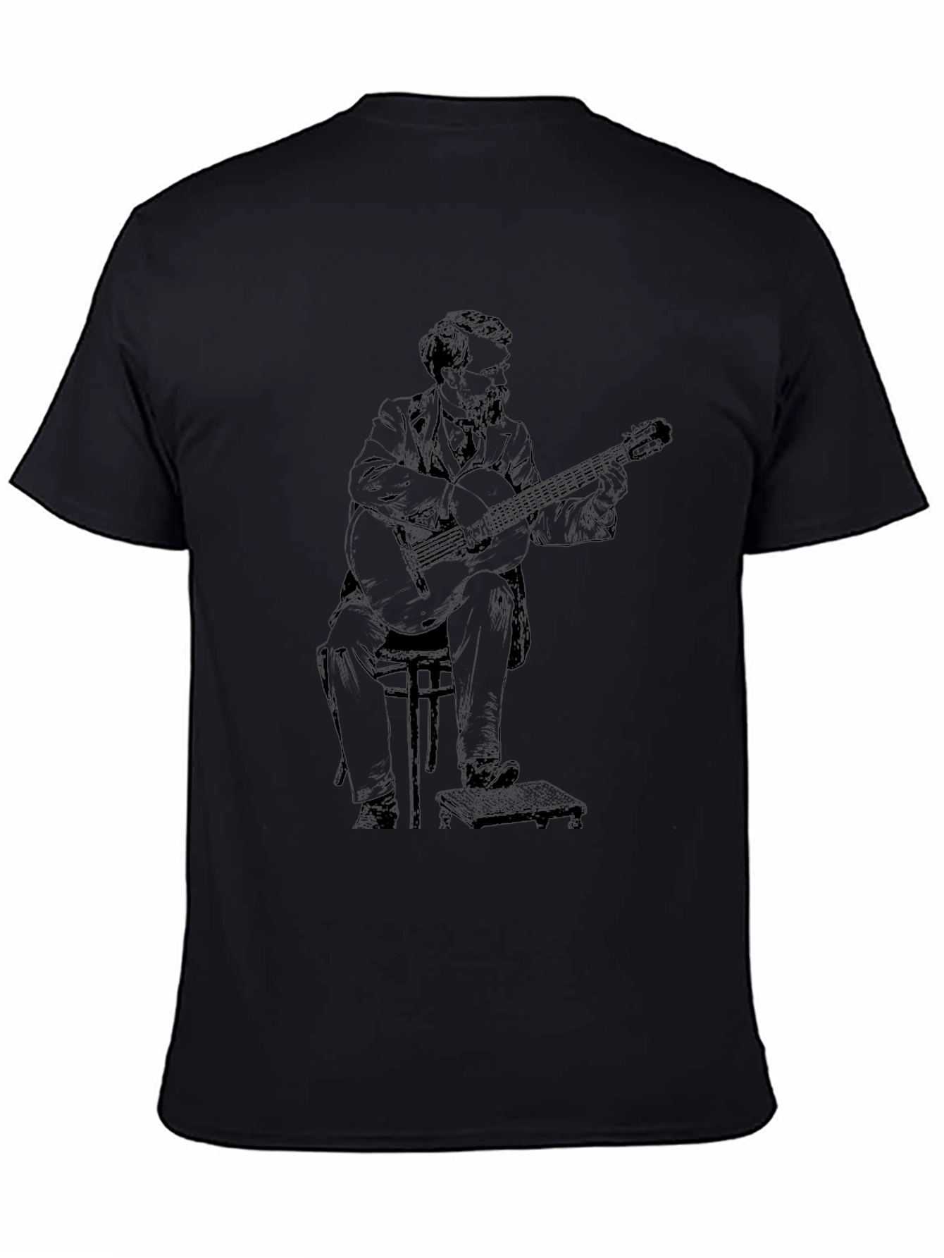 Guitarist Graphic Tee - Classic Black T-Shirt