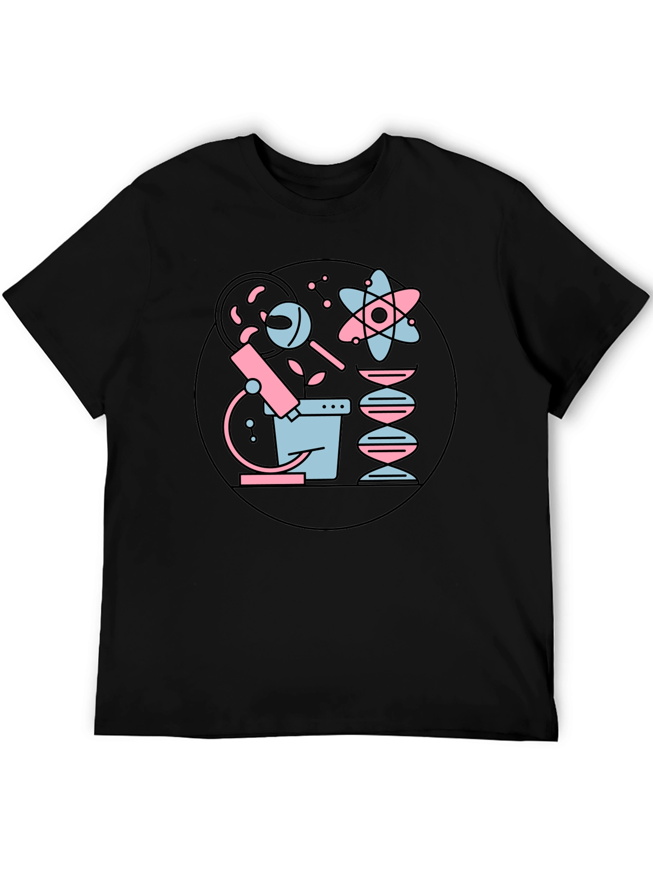 Science Graphic Tee - Cool Black T-Shirt
