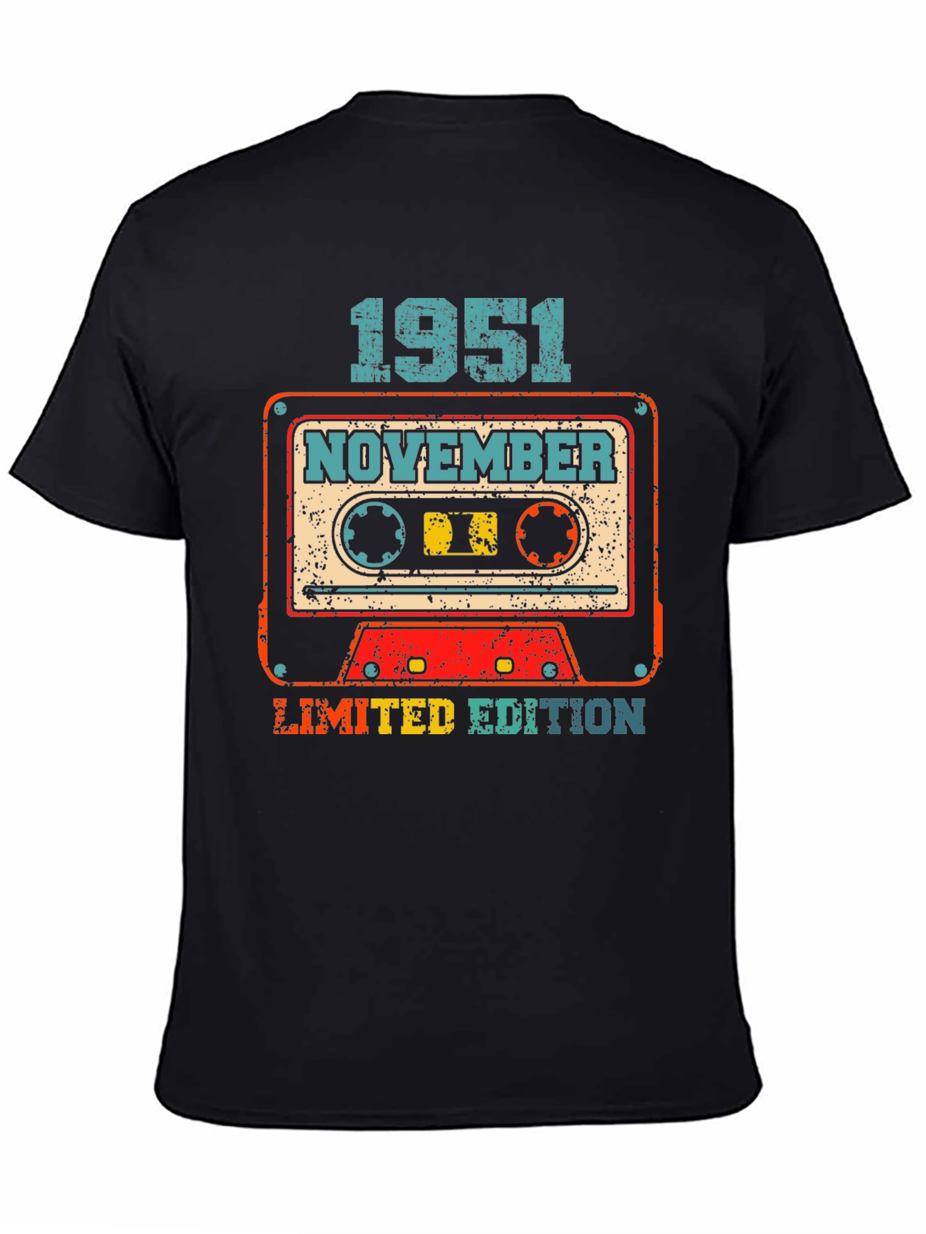 Retro November 1951 Limited Edition Cassette Tape T-Shirt