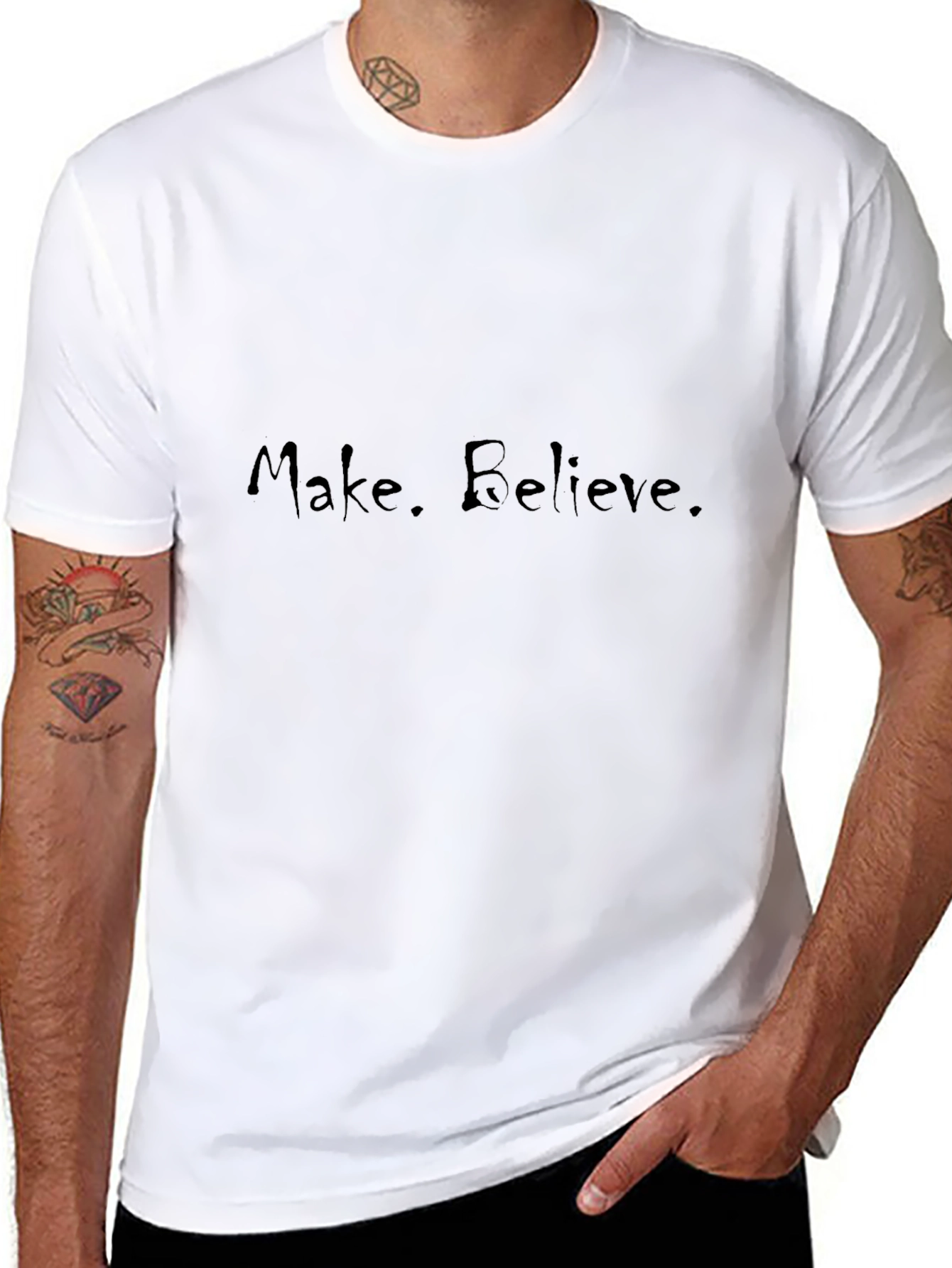 Make. Believe. Black T-Shirt
