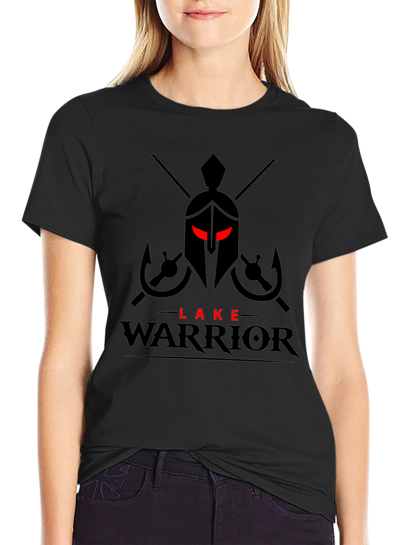 Lake Warrior T-Shirt - Fishing Spartan Design