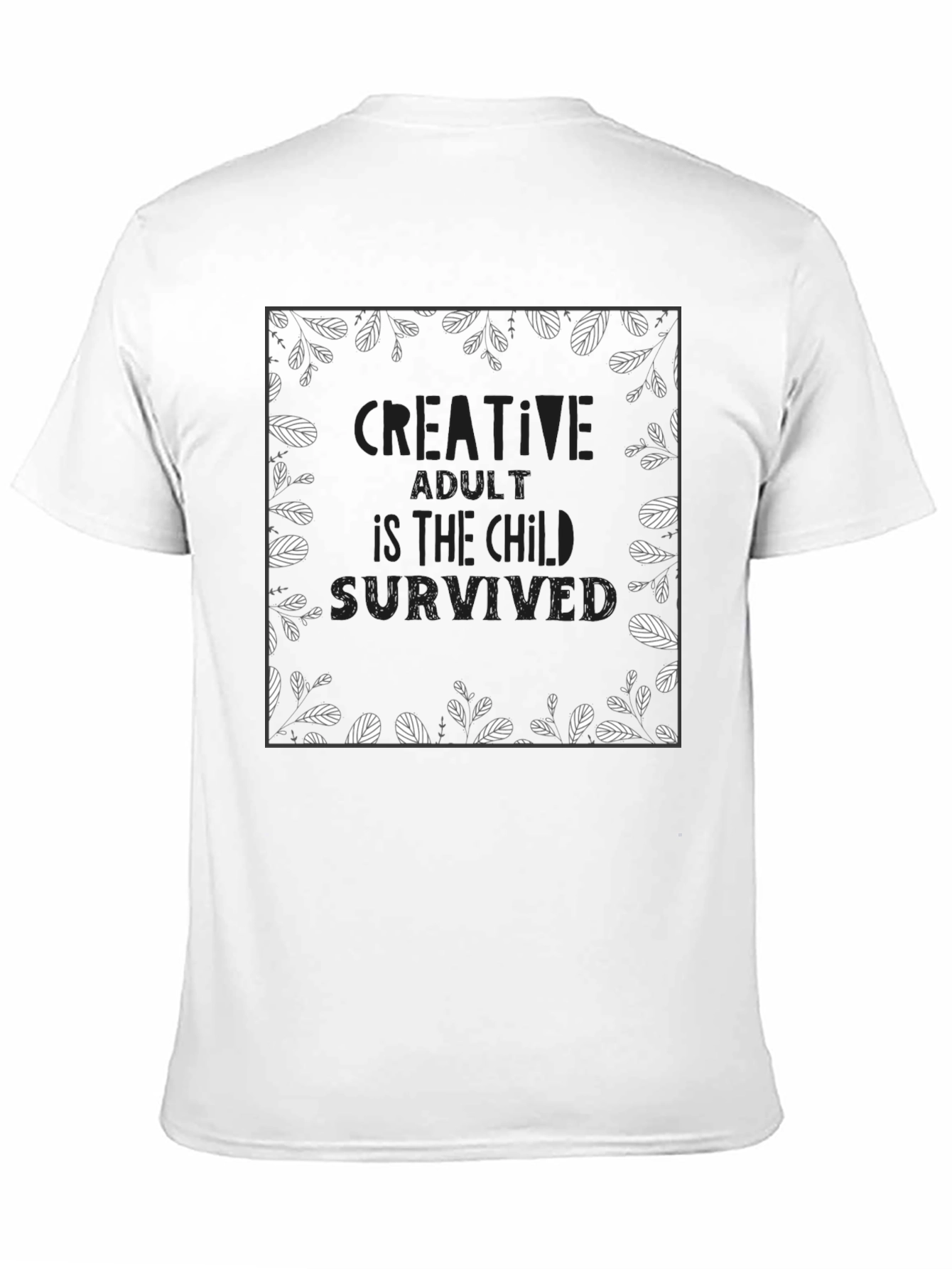 Creative Adult T-Shirt - Artistic Design