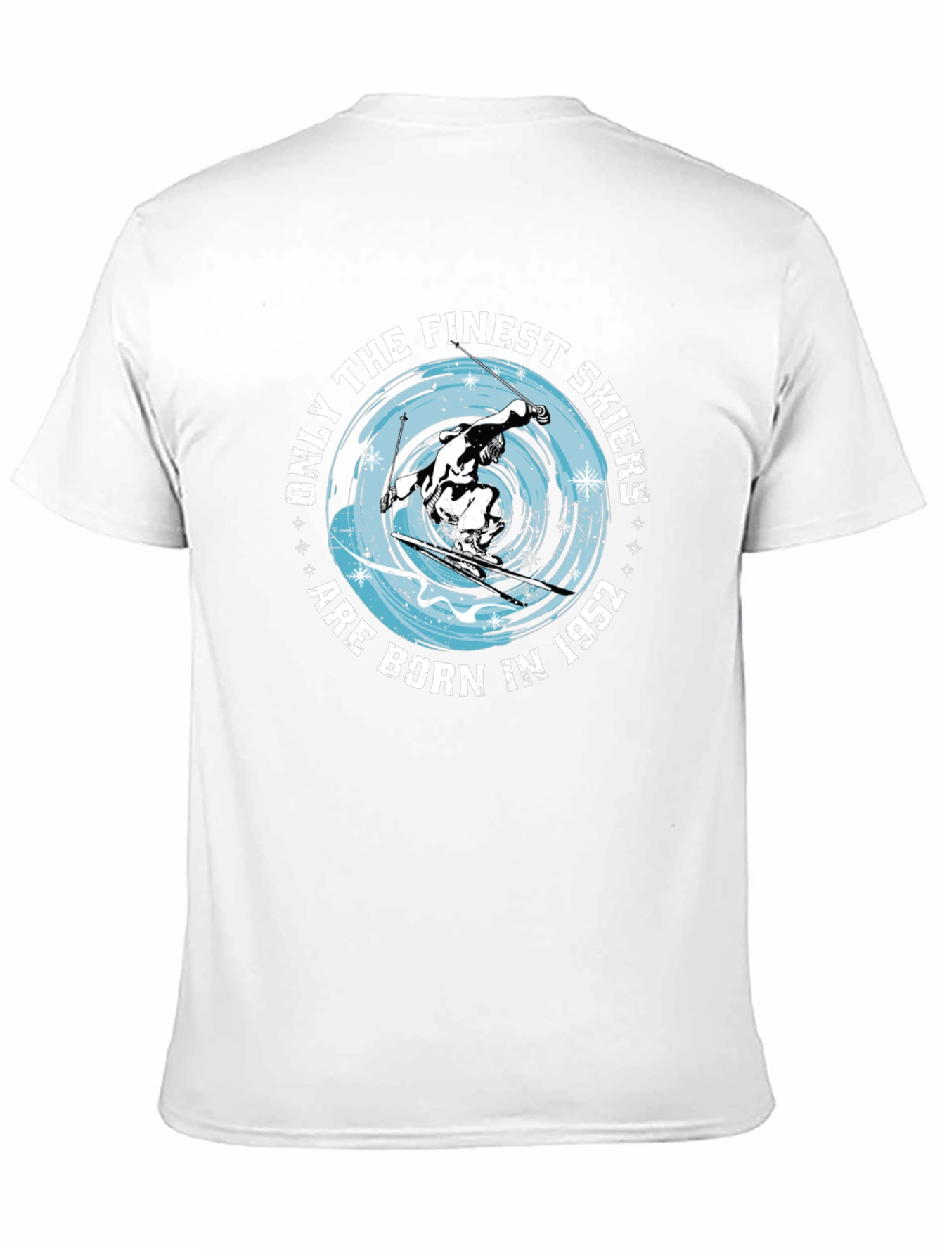 Finest Skiers Born in 1952 Black T-Shirt