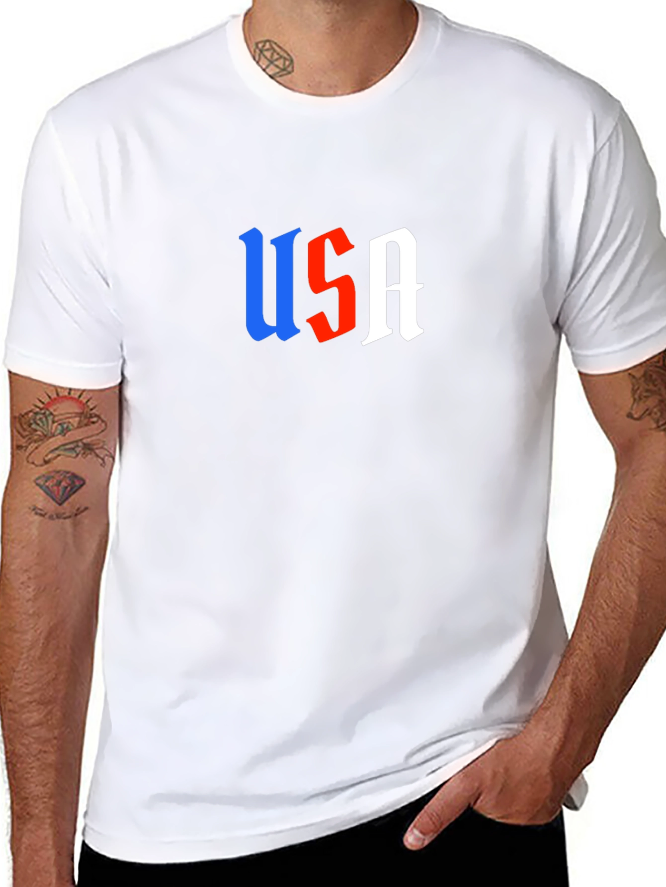 USA Patriotic Graphic T-Shirt