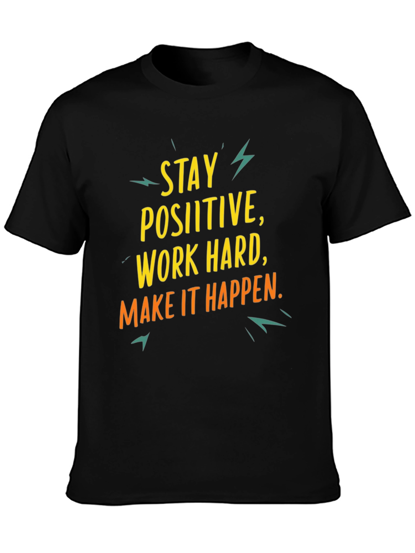 Motivational Graphic Tee: Stay Positive