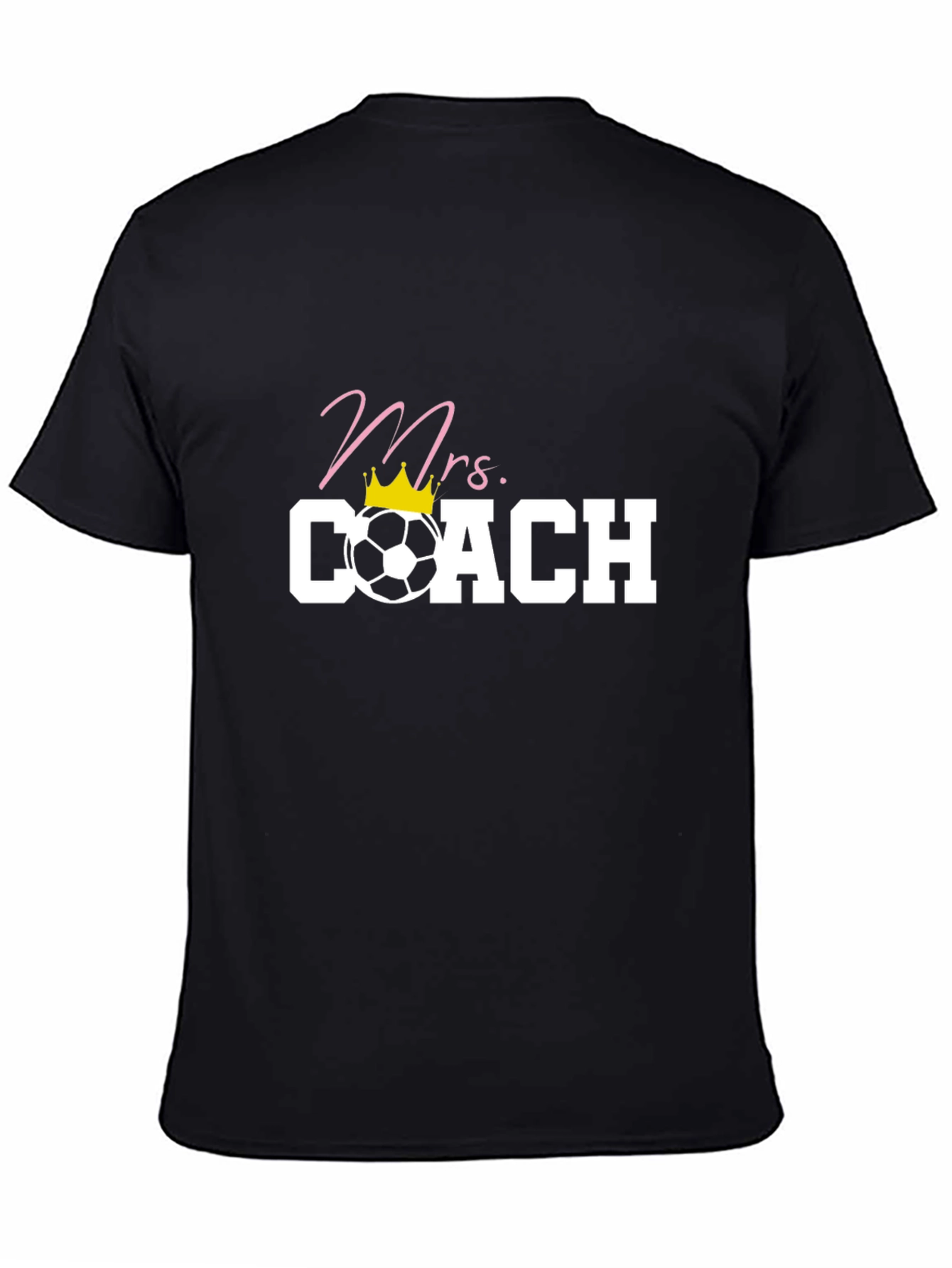 Mrs. Coach Soccer T-Shirt - Black