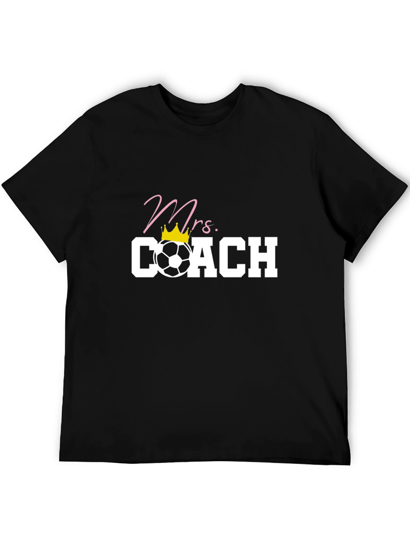 Mrs. Coach Soccer T-Shirt - Black