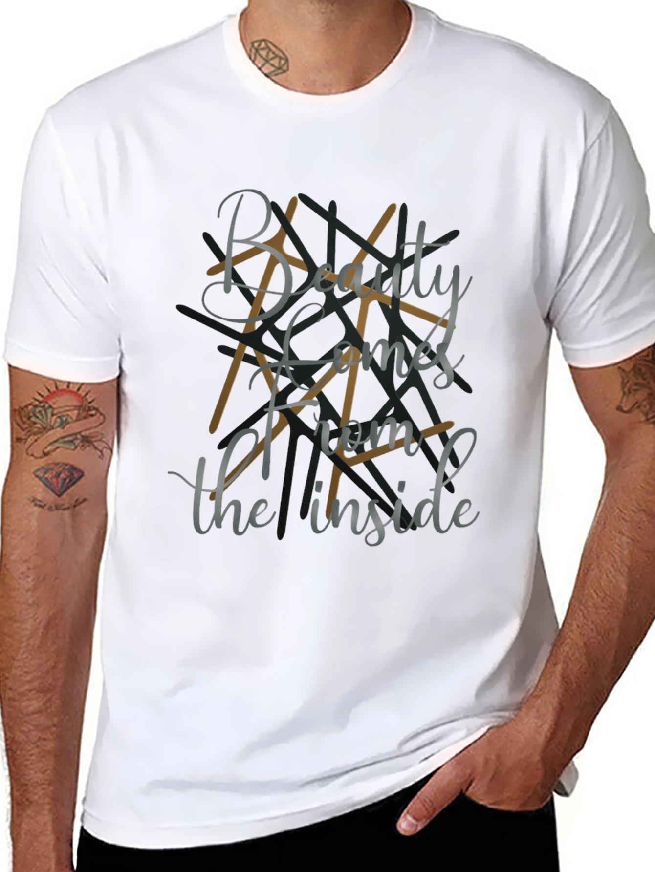 Beauty Comes From Inside Graphic T-Shirt