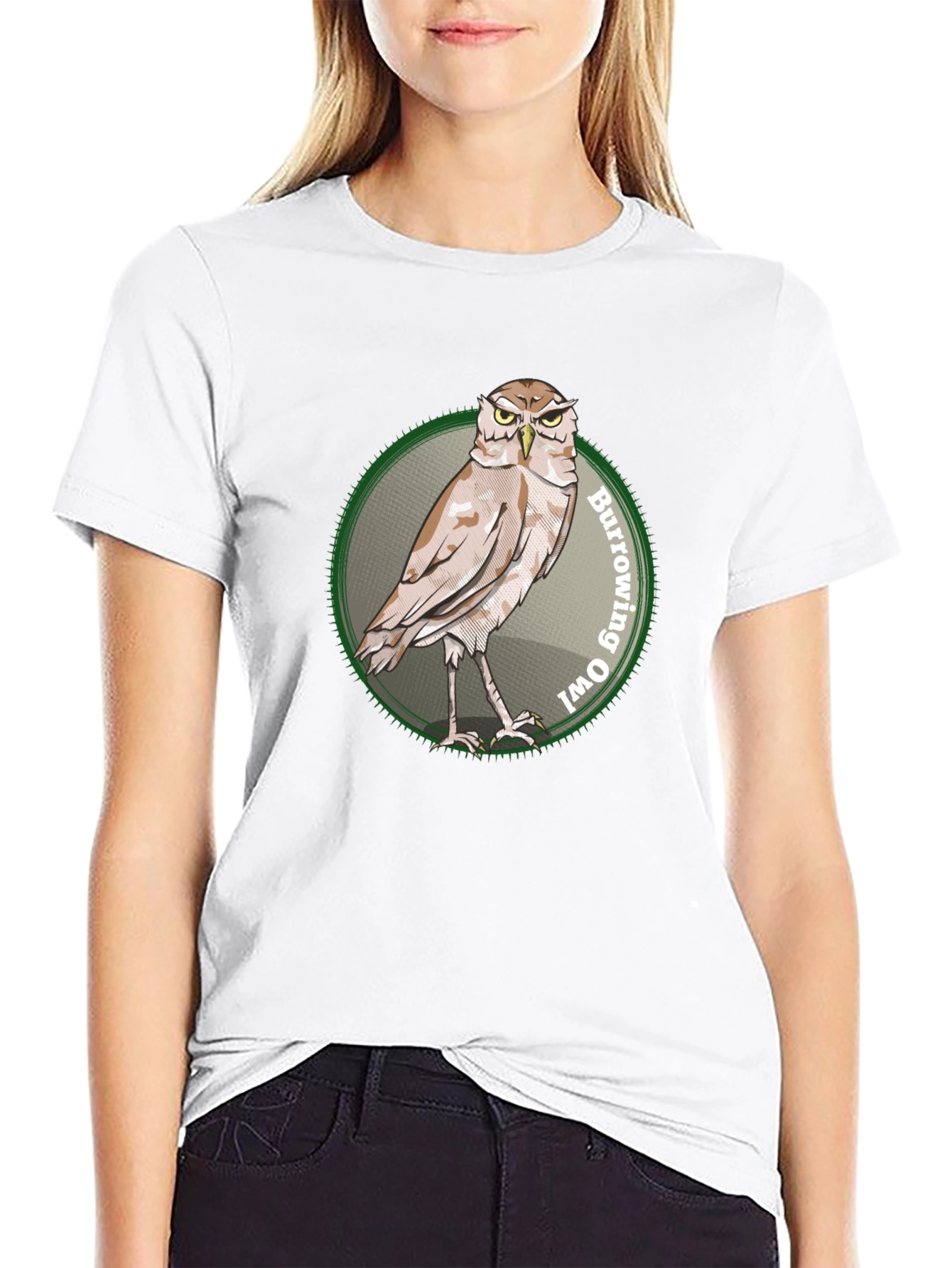 Burrowing Owl Graphic Print T-Shirt