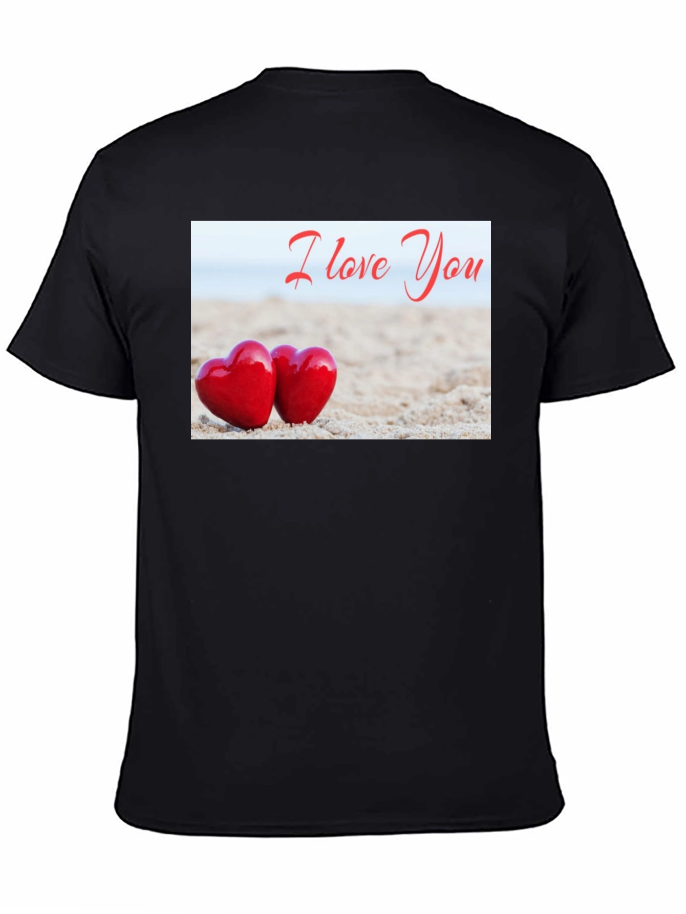 I Love You Heart Beach T-Shirt