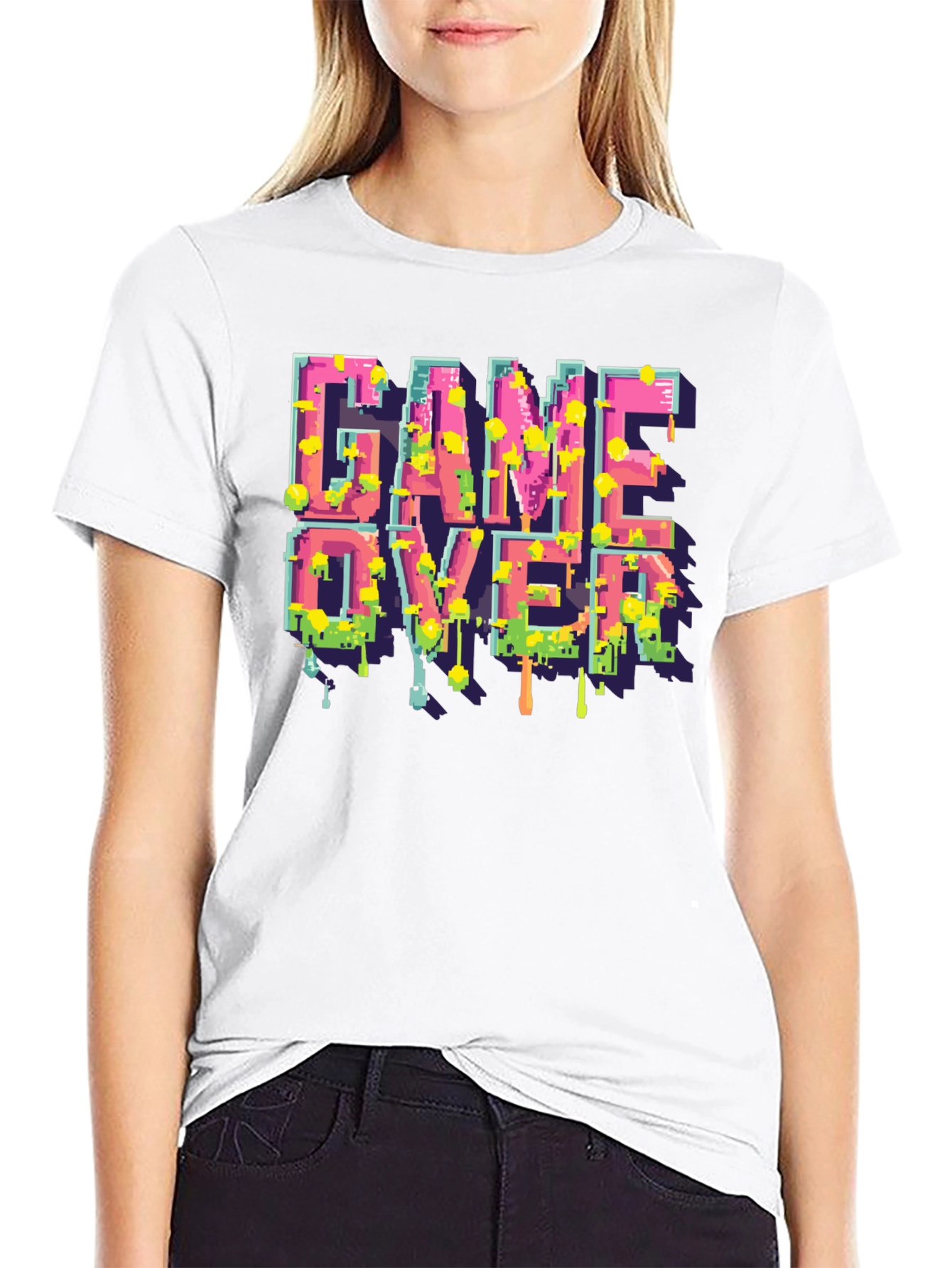 Game Over Pixelated T-Shirt