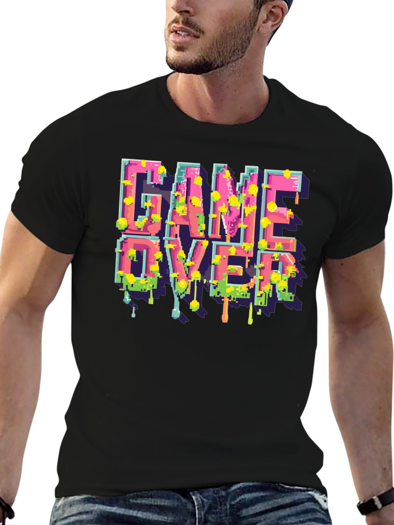 Game Over Pixelated T-Shirt