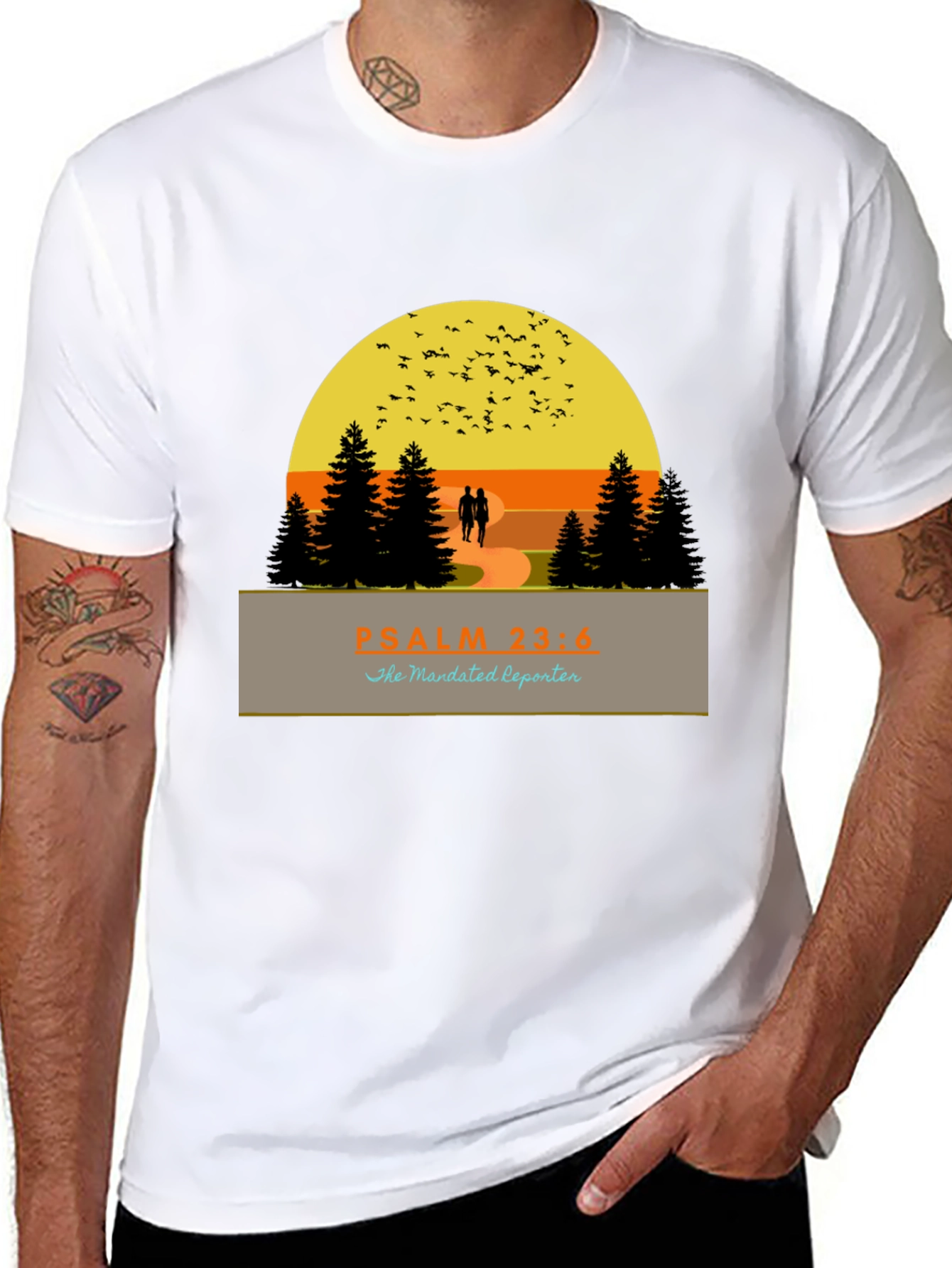 Psalm 23:4 Graphic Tee - Walk in Faith