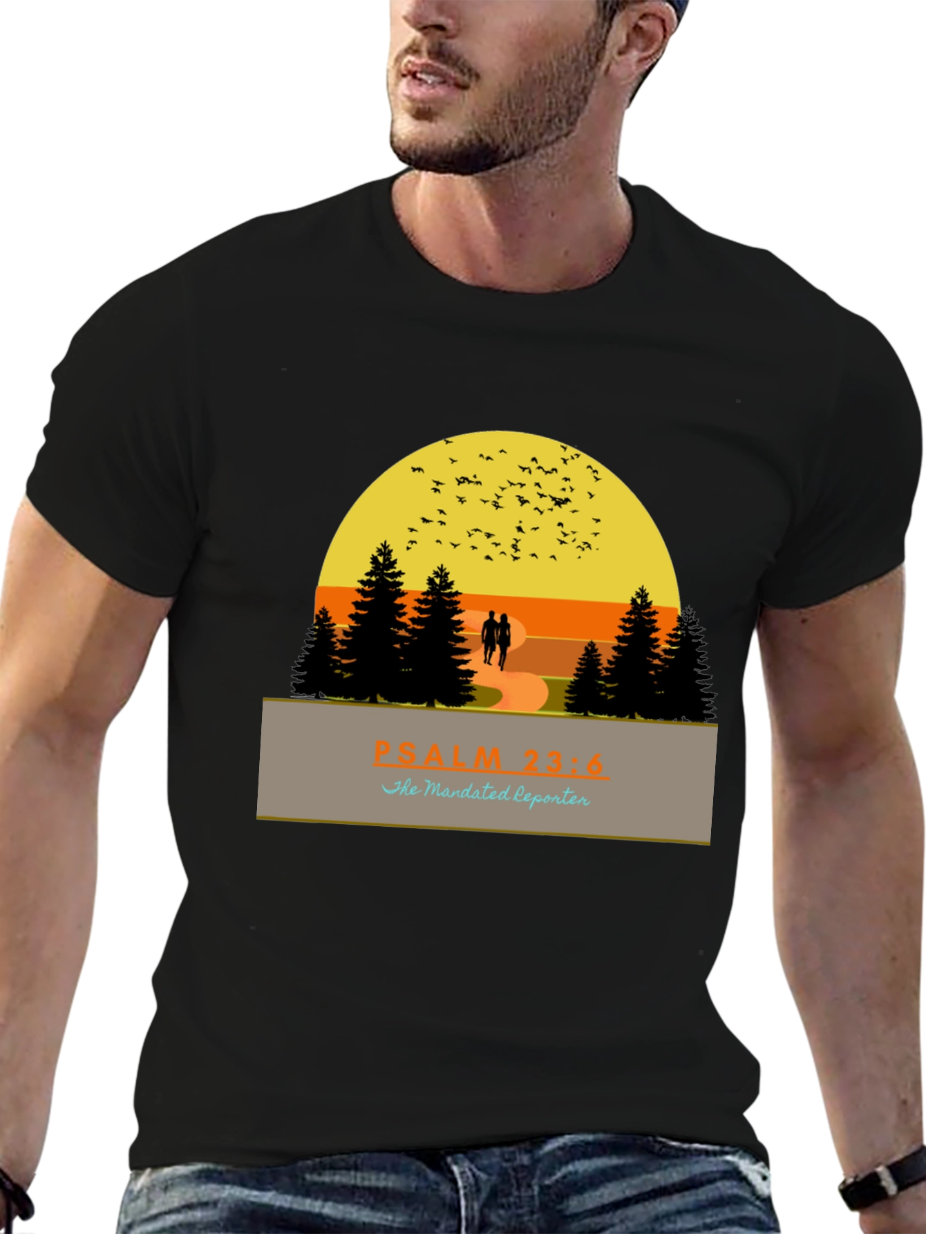 Psalm 23:4 Graphic Tee - Walk in Faith