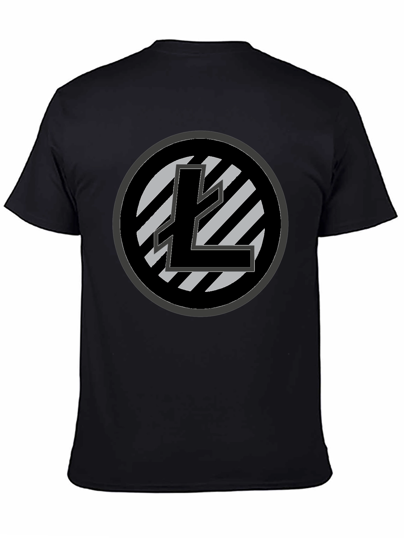 Litecoin Crypto T-Shirt - Black Cotton Tee