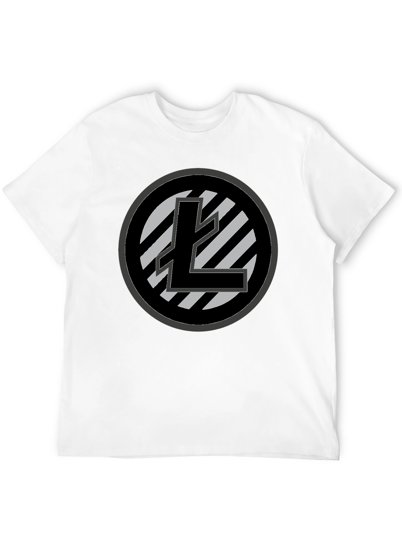 Litecoin Crypto T-Shirt - Black Cotton Tee