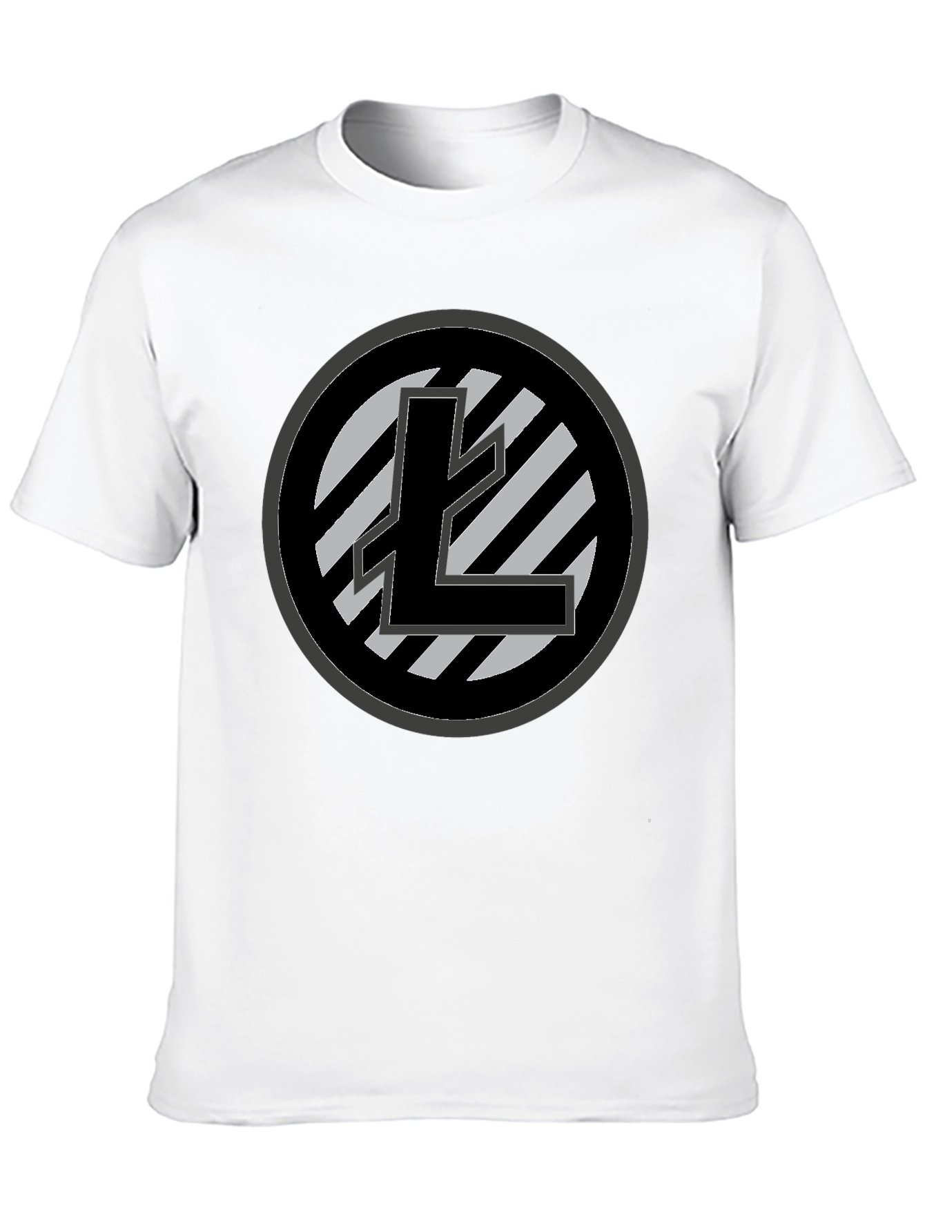 Litecoin Crypto T-Shirt - Black Cotton Tee