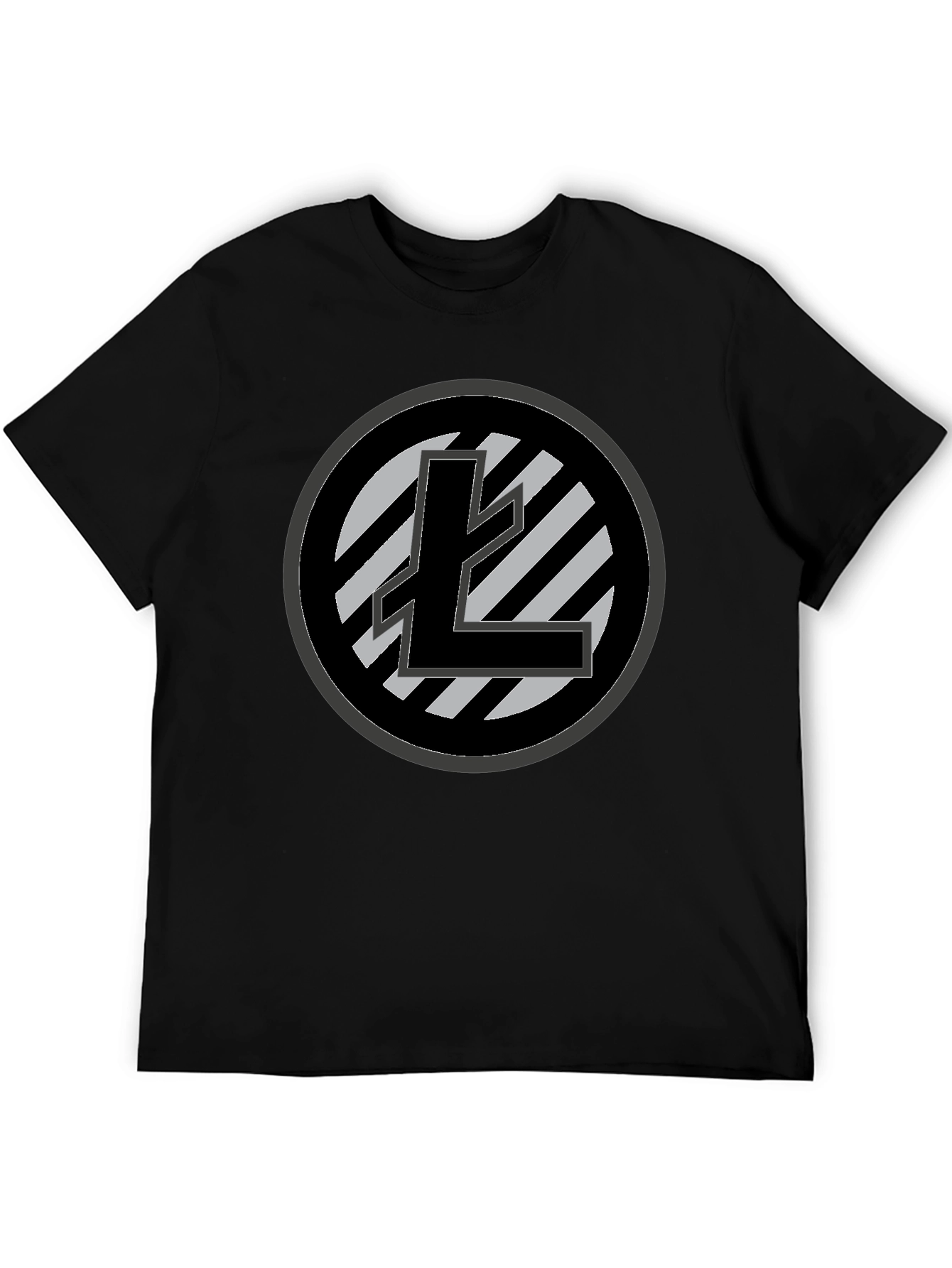 Litecoin Crypto T-Shirt - Black Cotton Tee
