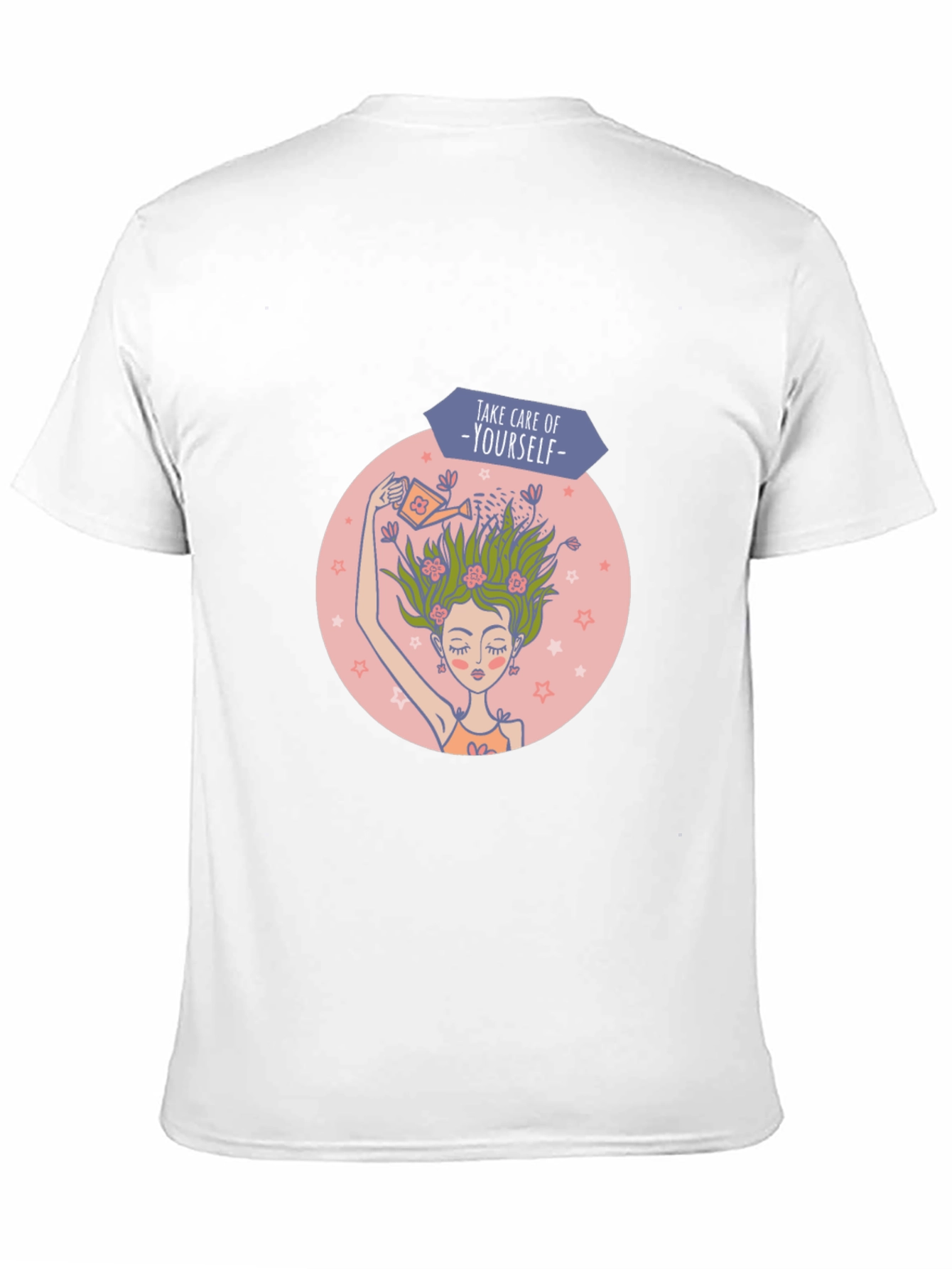 Self-Care Graphic Tee - Black Cotton T-Shirt