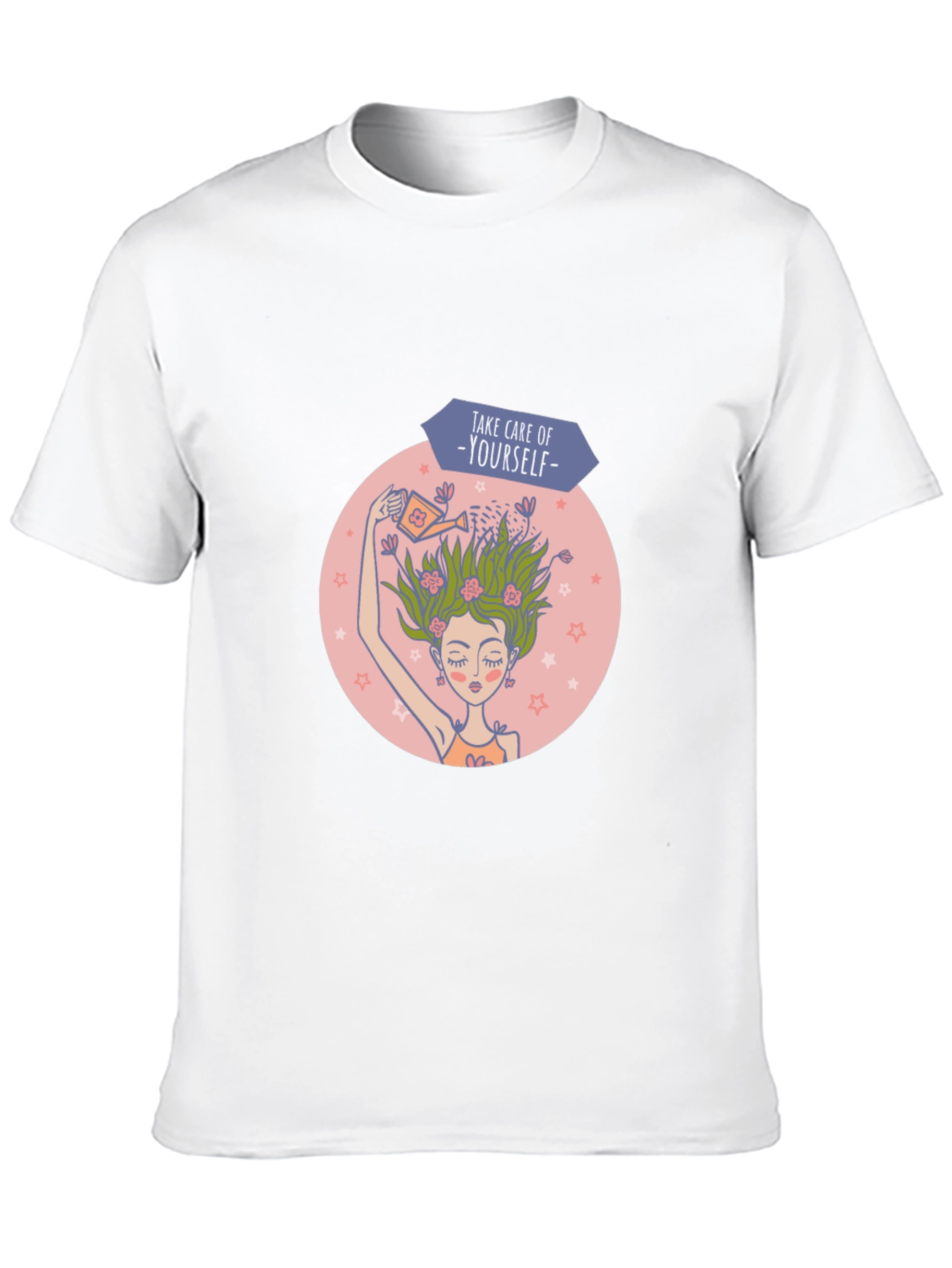 Self-Care Graphic Tee - Black Cotton T-Shirt