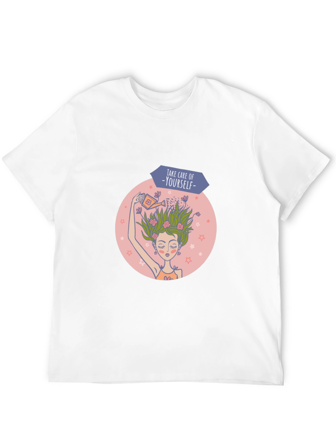 Self-Care Graphic Tee - Black Cotton T-Shirt