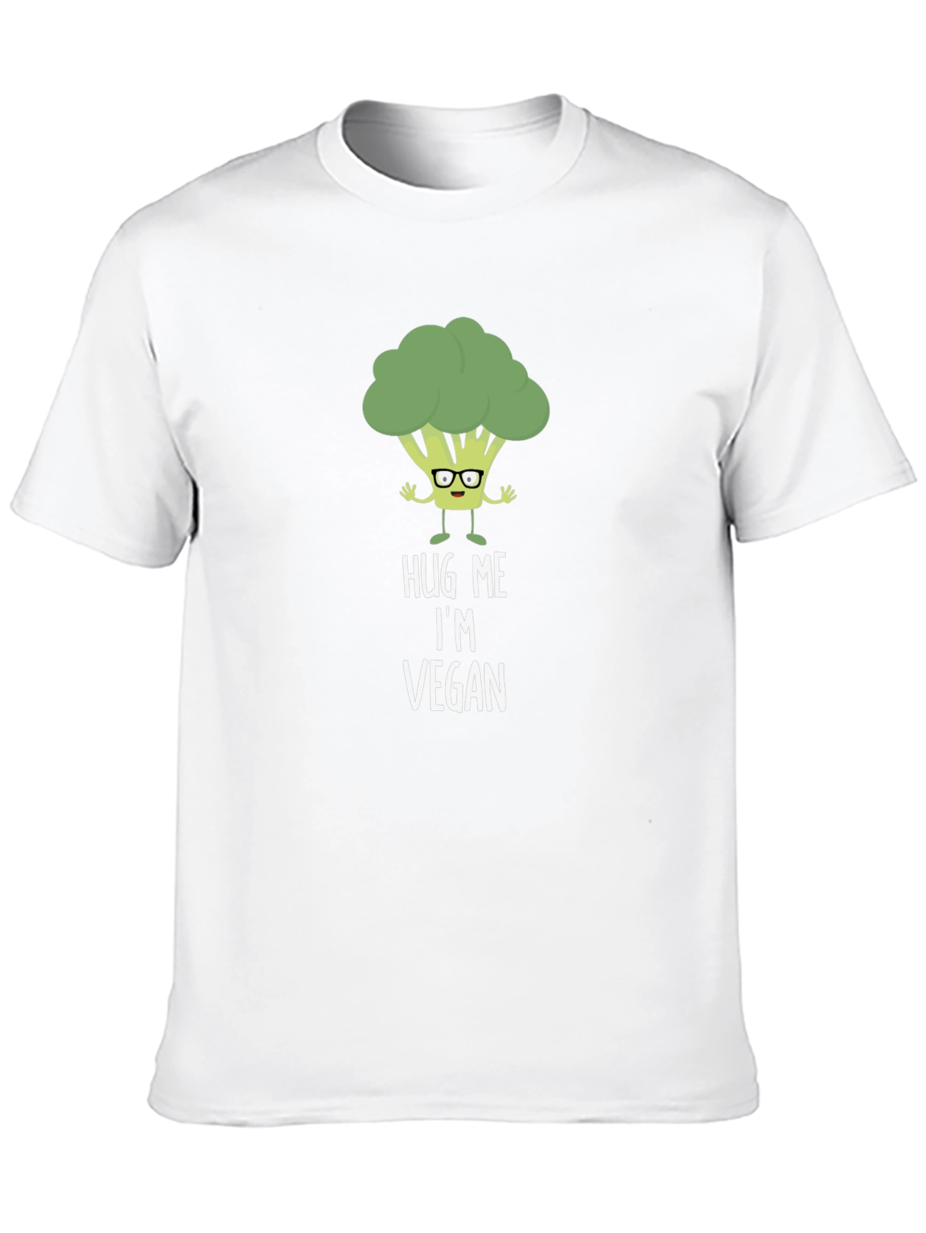 Vegan Broccoli Graphic Tee - Hug Me Im Vegan