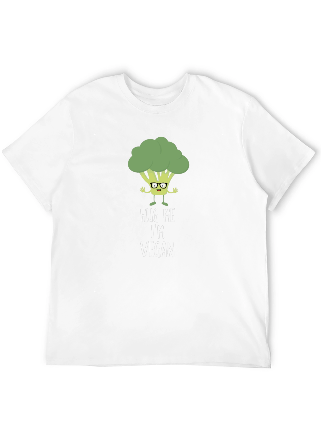 Vegan Broccoli Graphic Tee - Hug Me Im Vegan