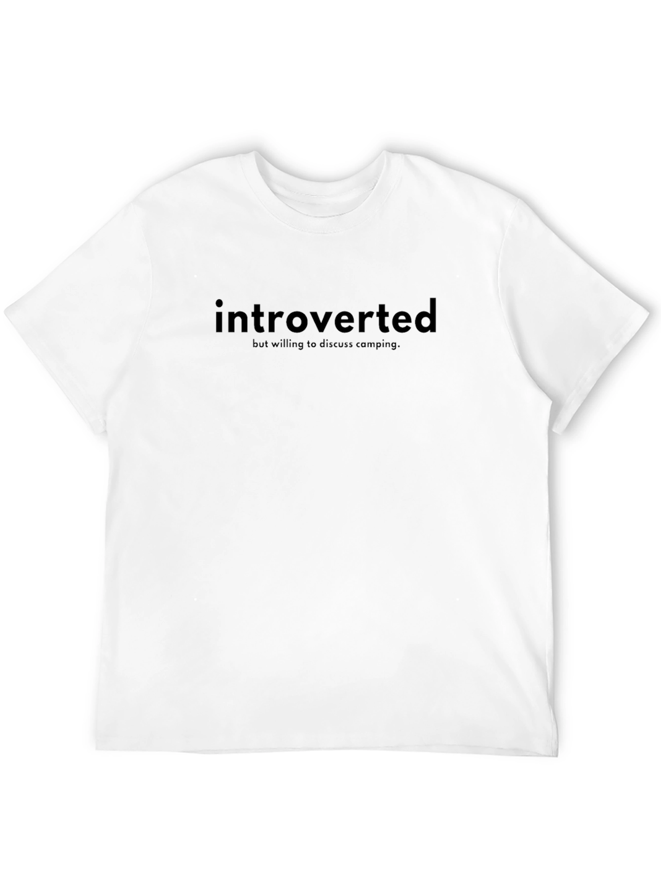 Introverted Camping T-Shirt - Camping Enthusiast Tee