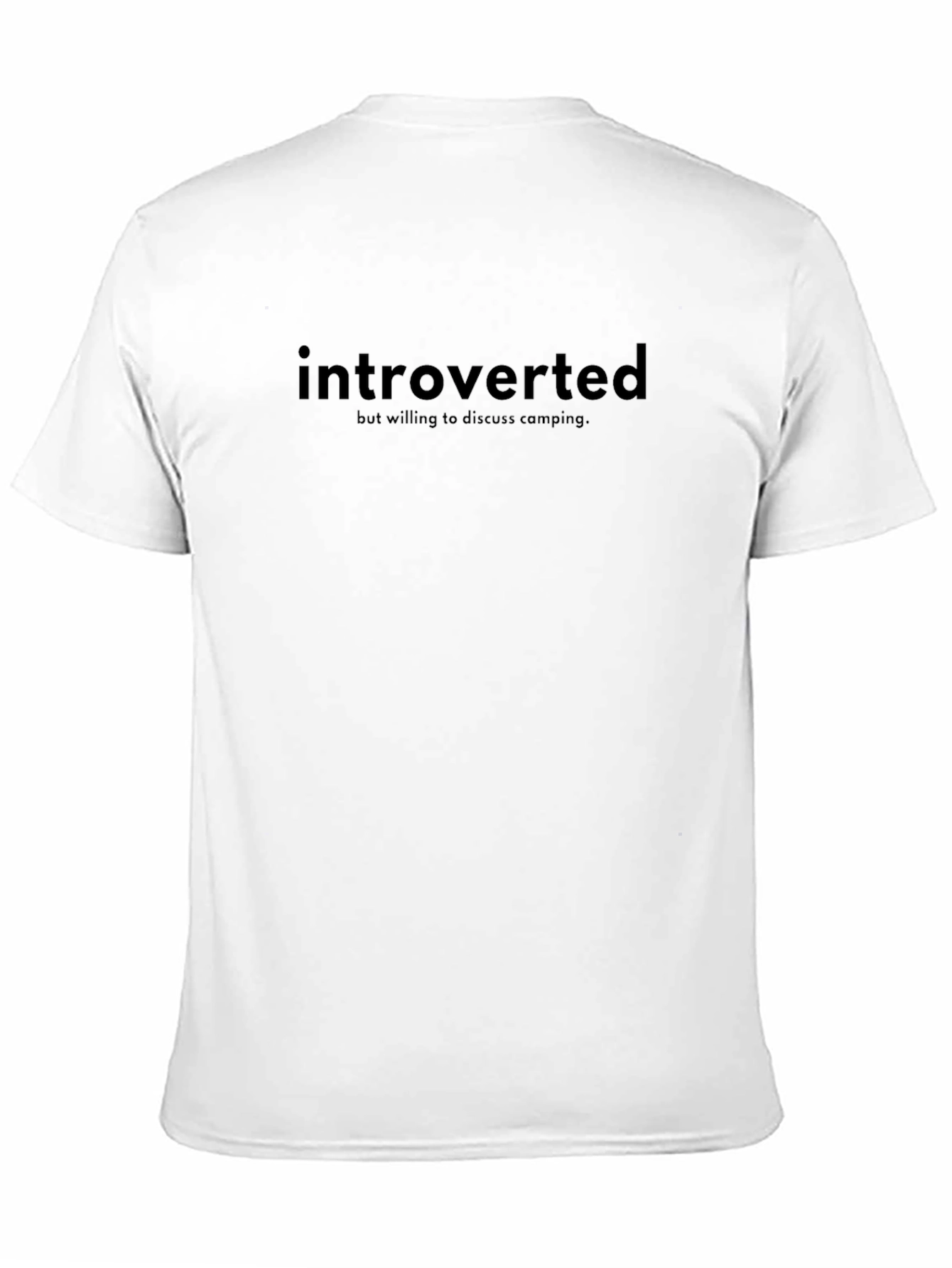 Introverted Camping T-Shirt - Camping Enthusiast Tee