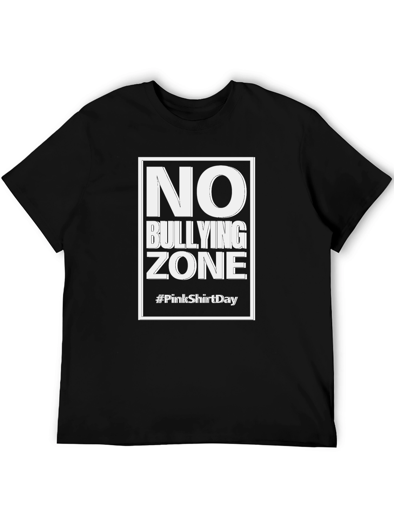 No Bullying Zone Black T-Shirt