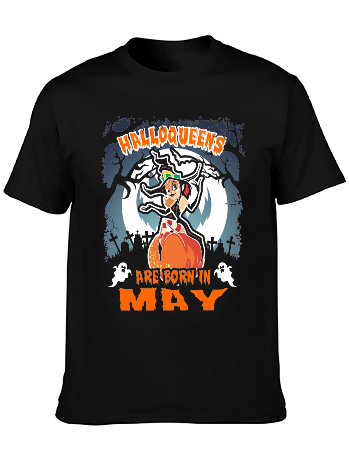 Halloqueens Are Born In May T-Shirt