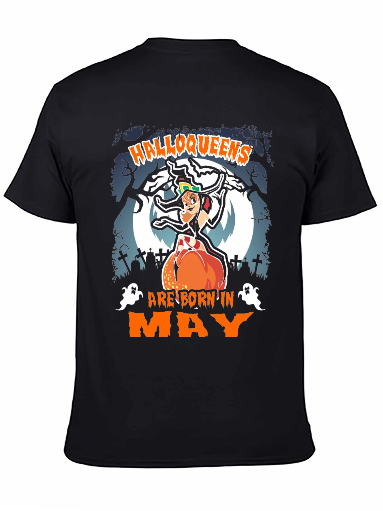 Halloqueens Are Born In May T-Shirt