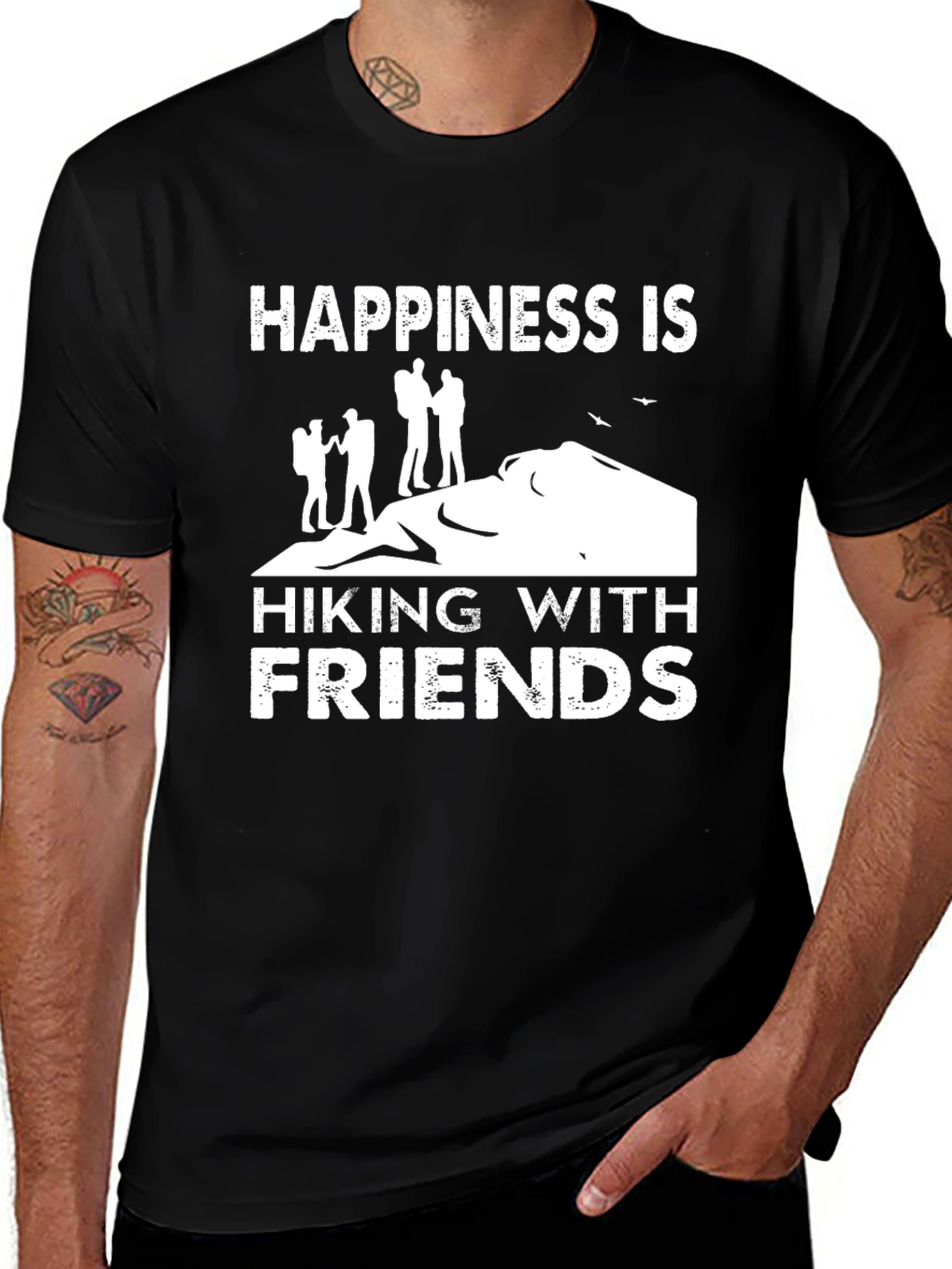 Happiness Hiking with Friends T-Shirt