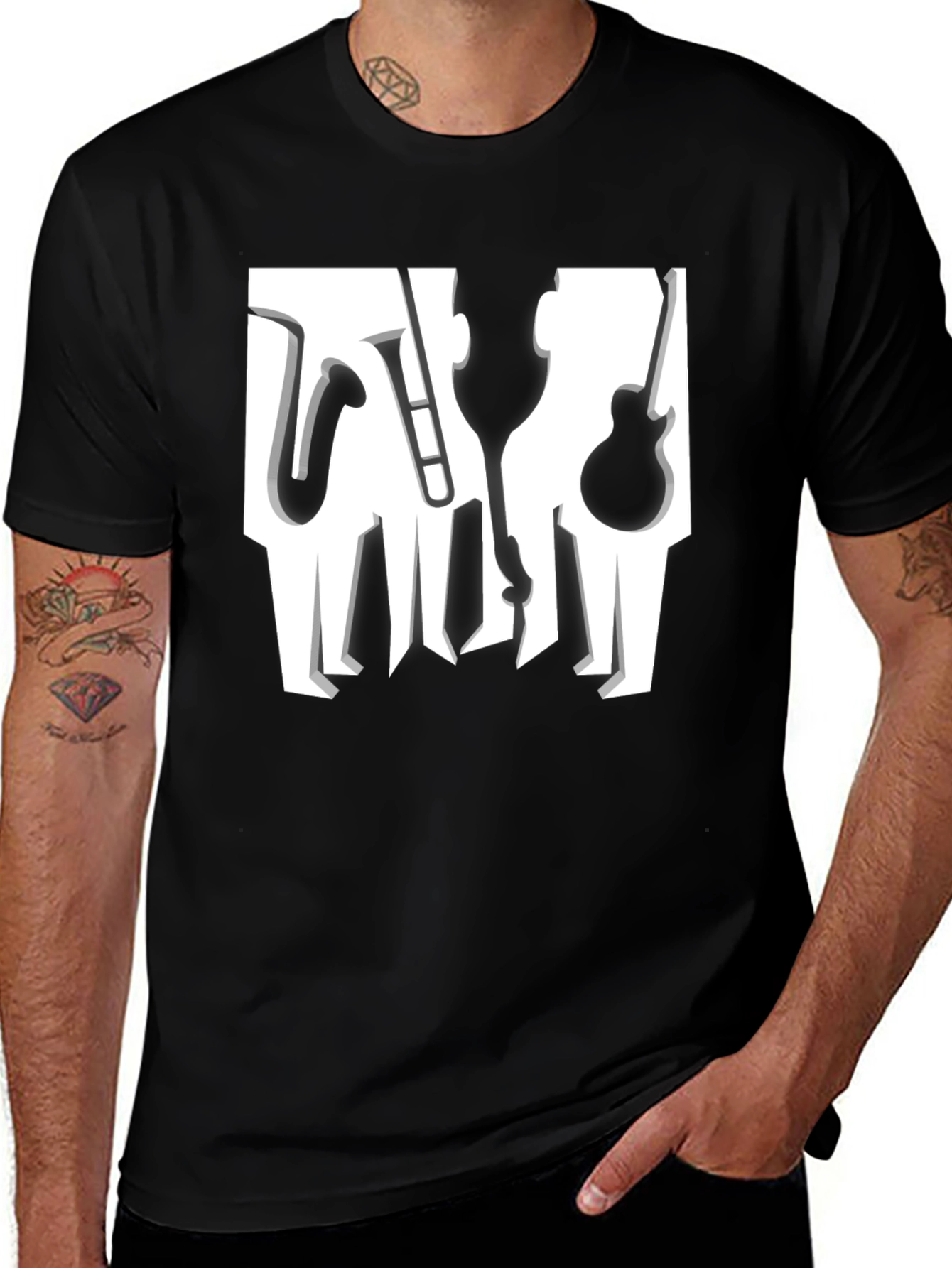 Jazz Instrument T-Shirt - Music Lover Tee