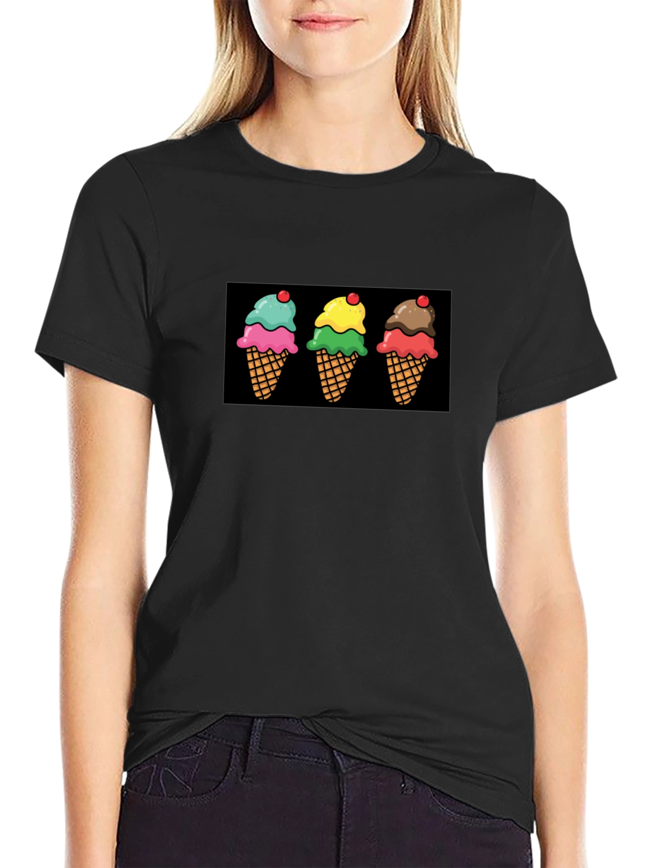 Ice Cream Cone Graphic T-Shirt