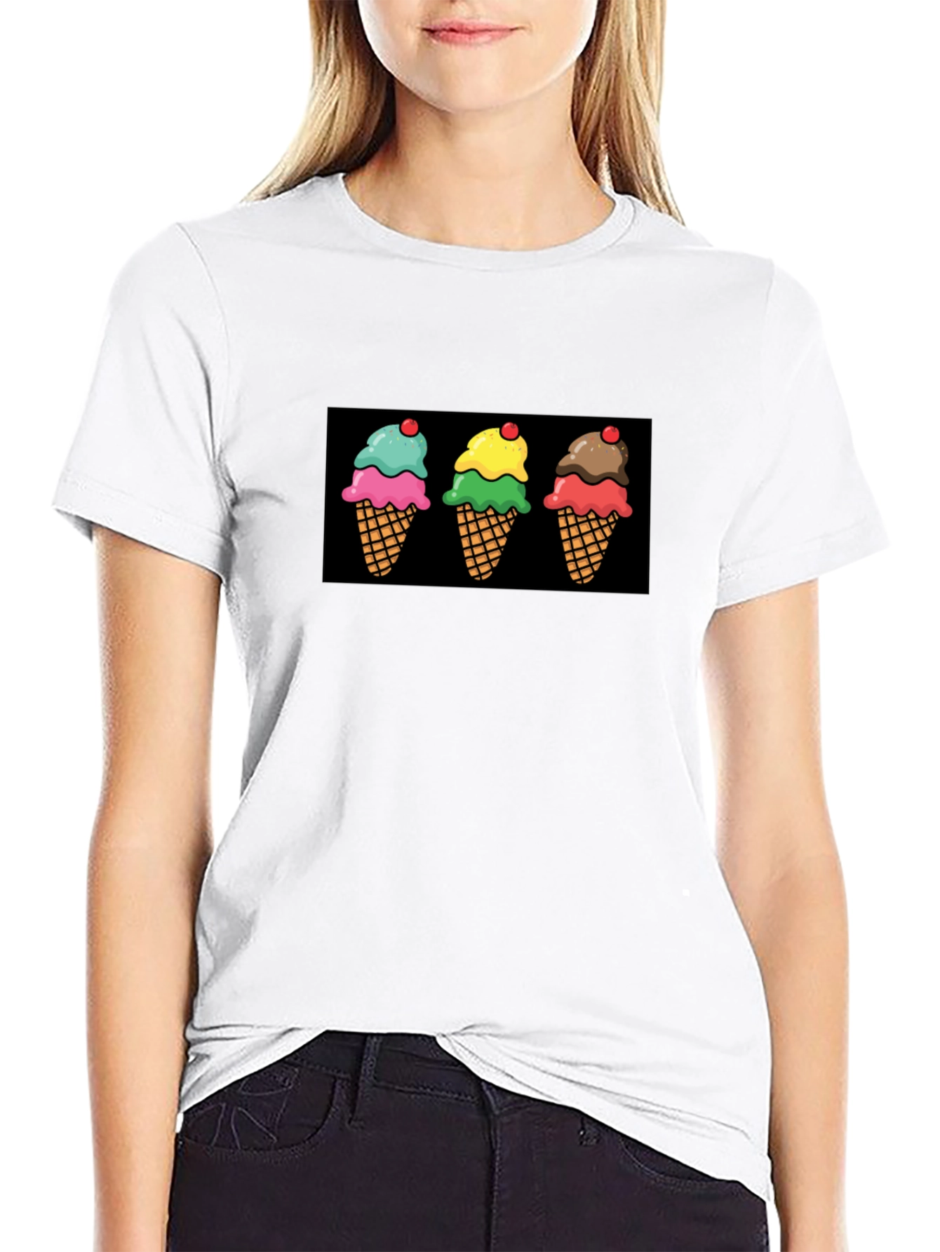 Ice Cream Cone Graphic T-Shirt