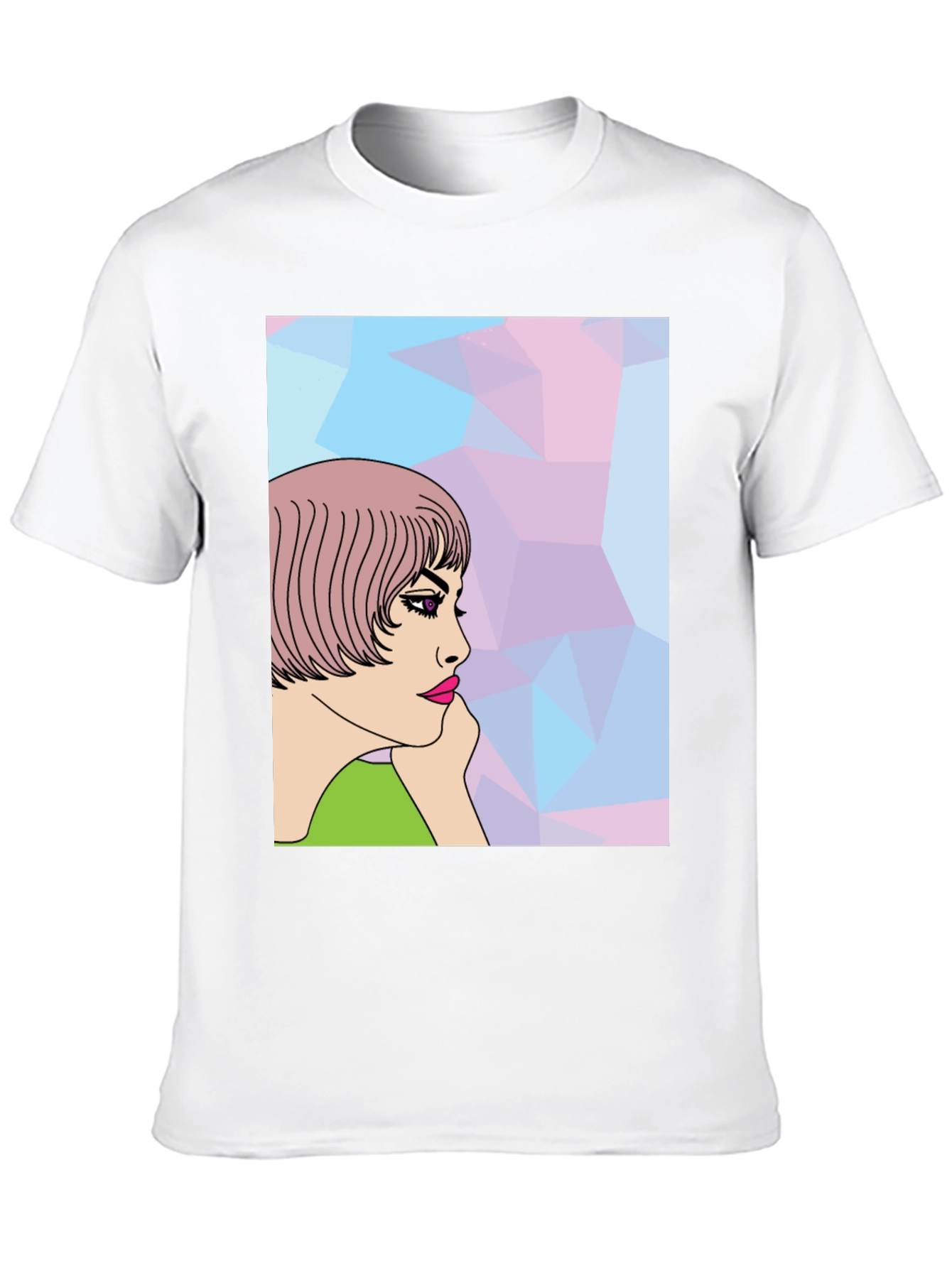Stylish Graphic Tee - Pop Art Woman
