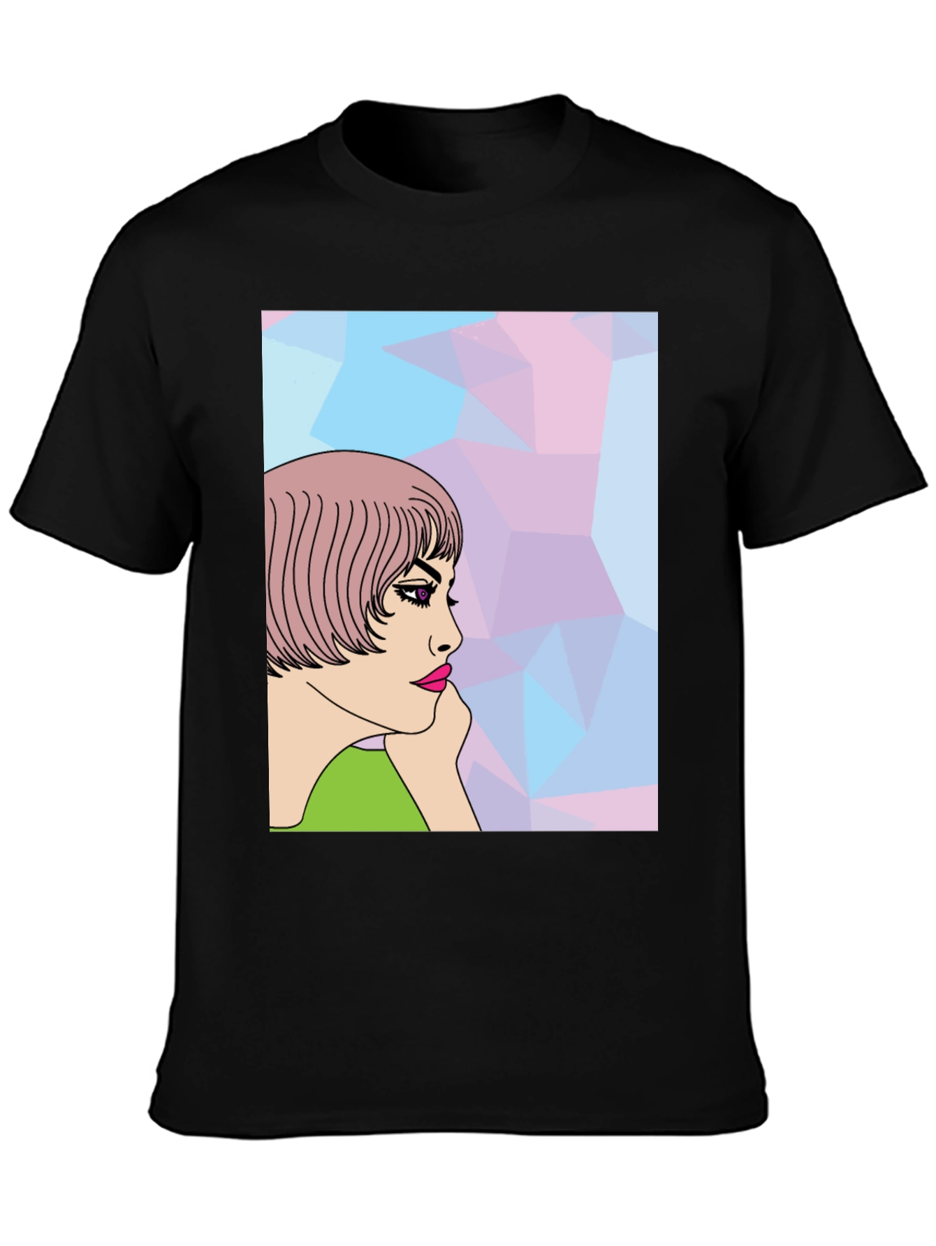 Stylish Graphic Tee - Pop Art Woman