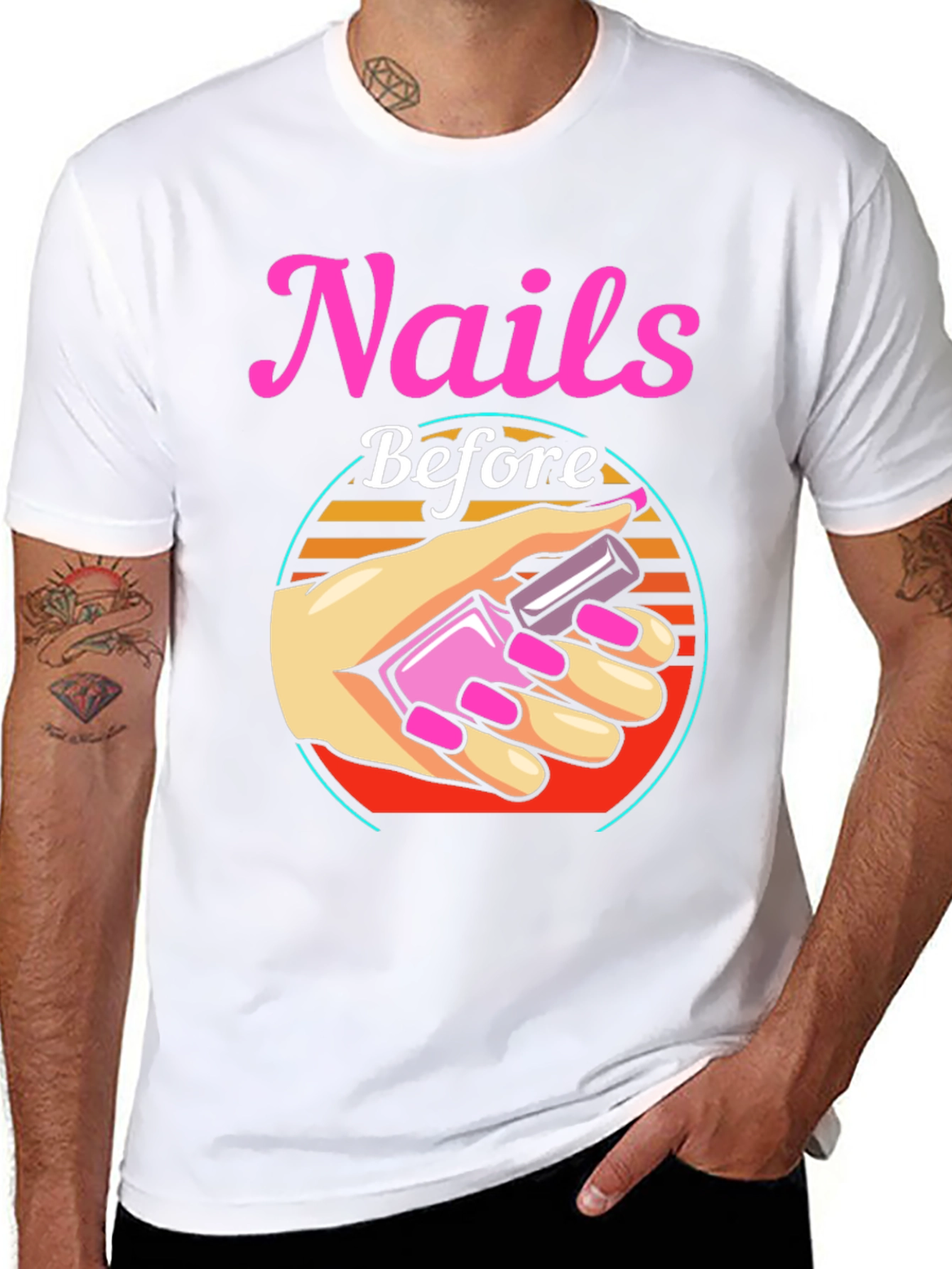 Nails Before Anything T-Shirt - Manicure Lover Tee