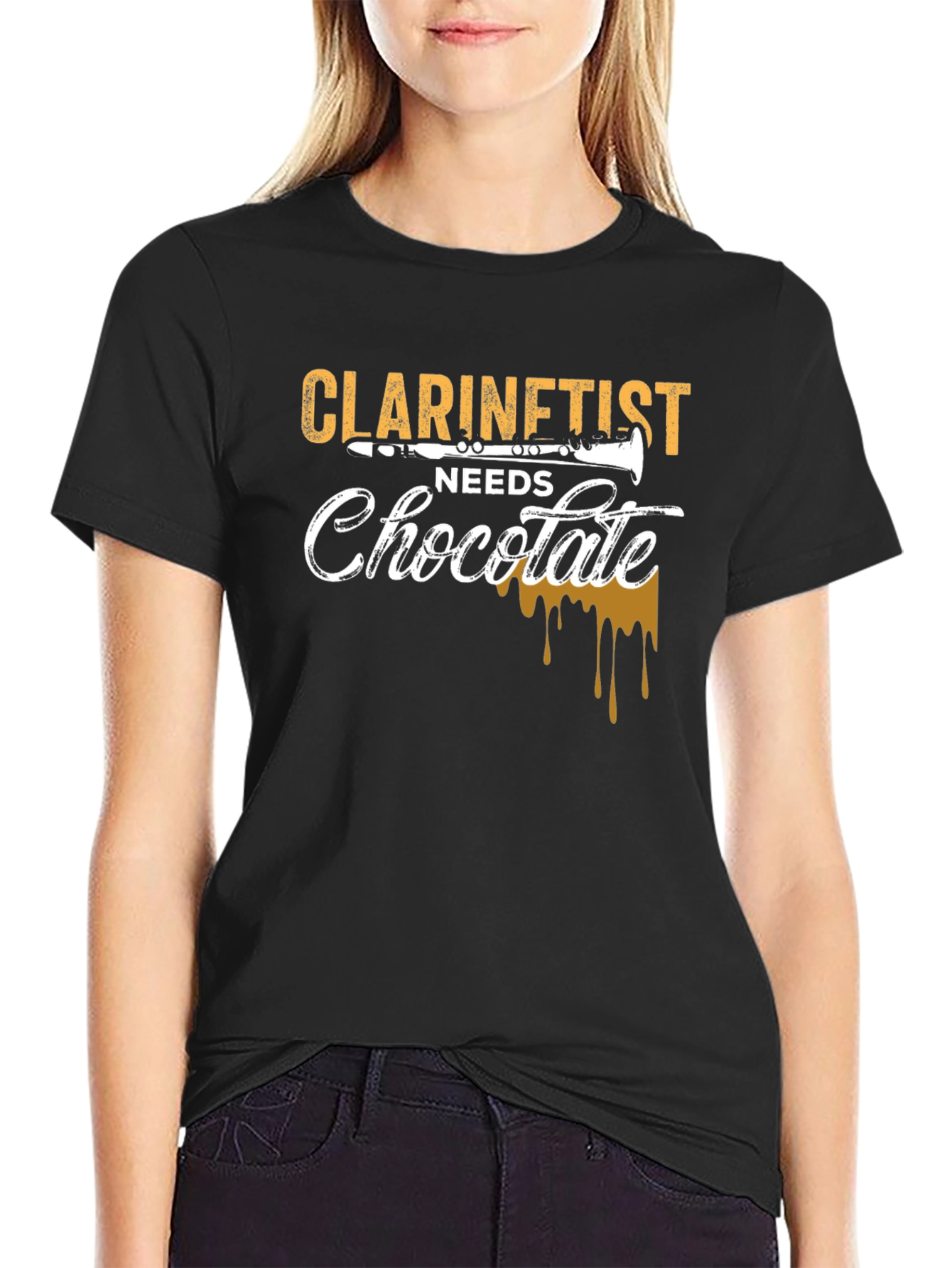 Clarinestist Needs Chocolate Graphic T-Shirt