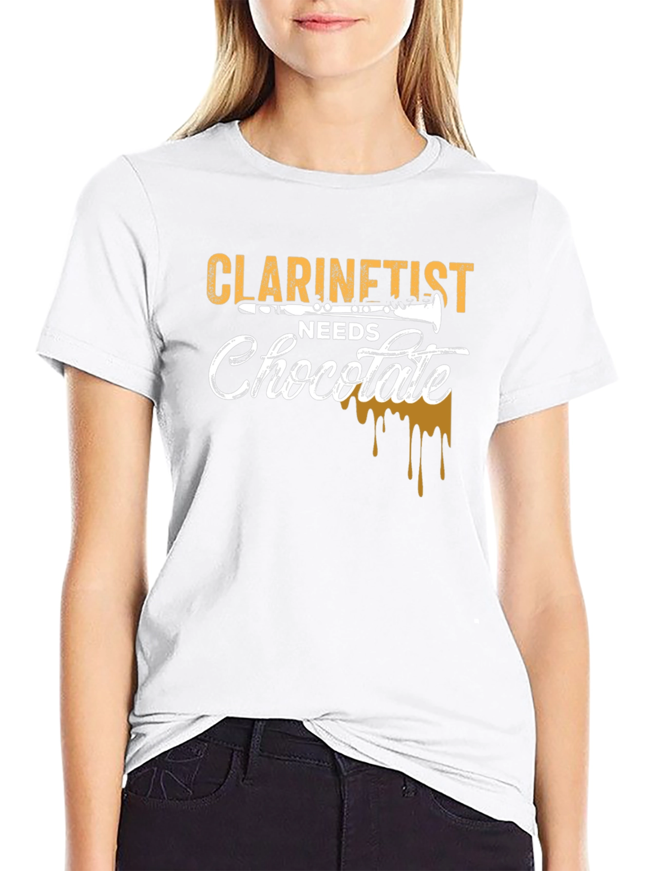 Clarinestist Needs Chocolate Graphic T-Shirt