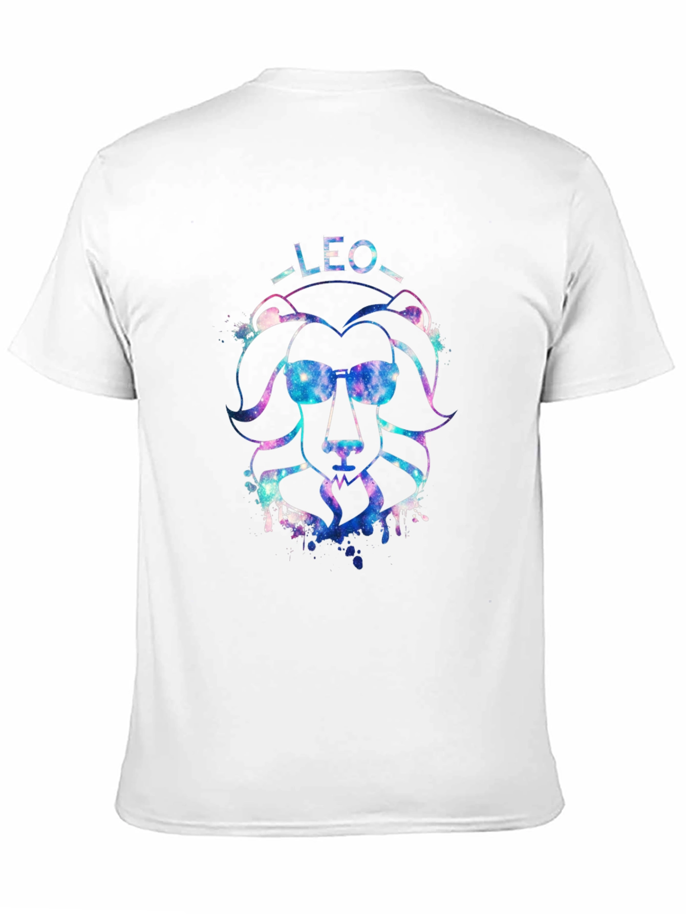 Leo Zodiac Galaxy Print T-Shirt