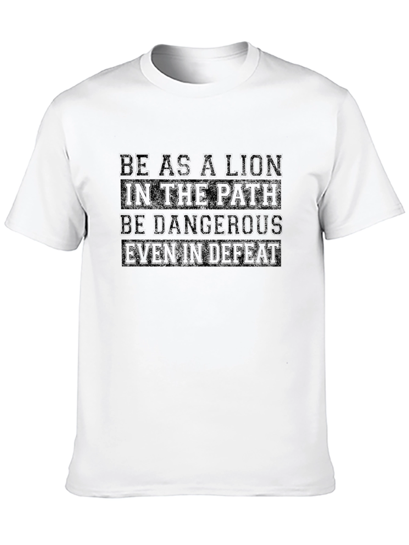 Be as a Lion Graphic Tee - Black