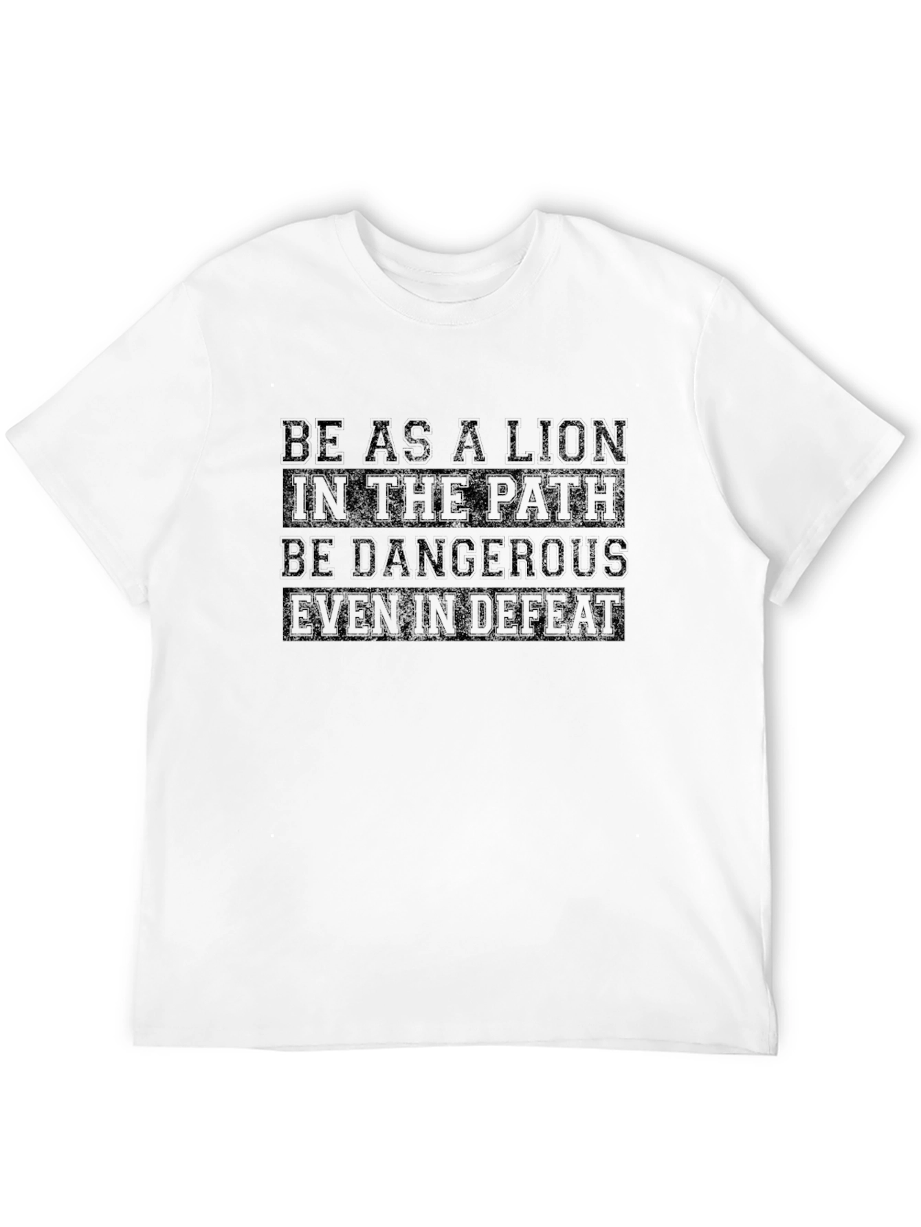 Be as a Lion Graphic Tee - Black