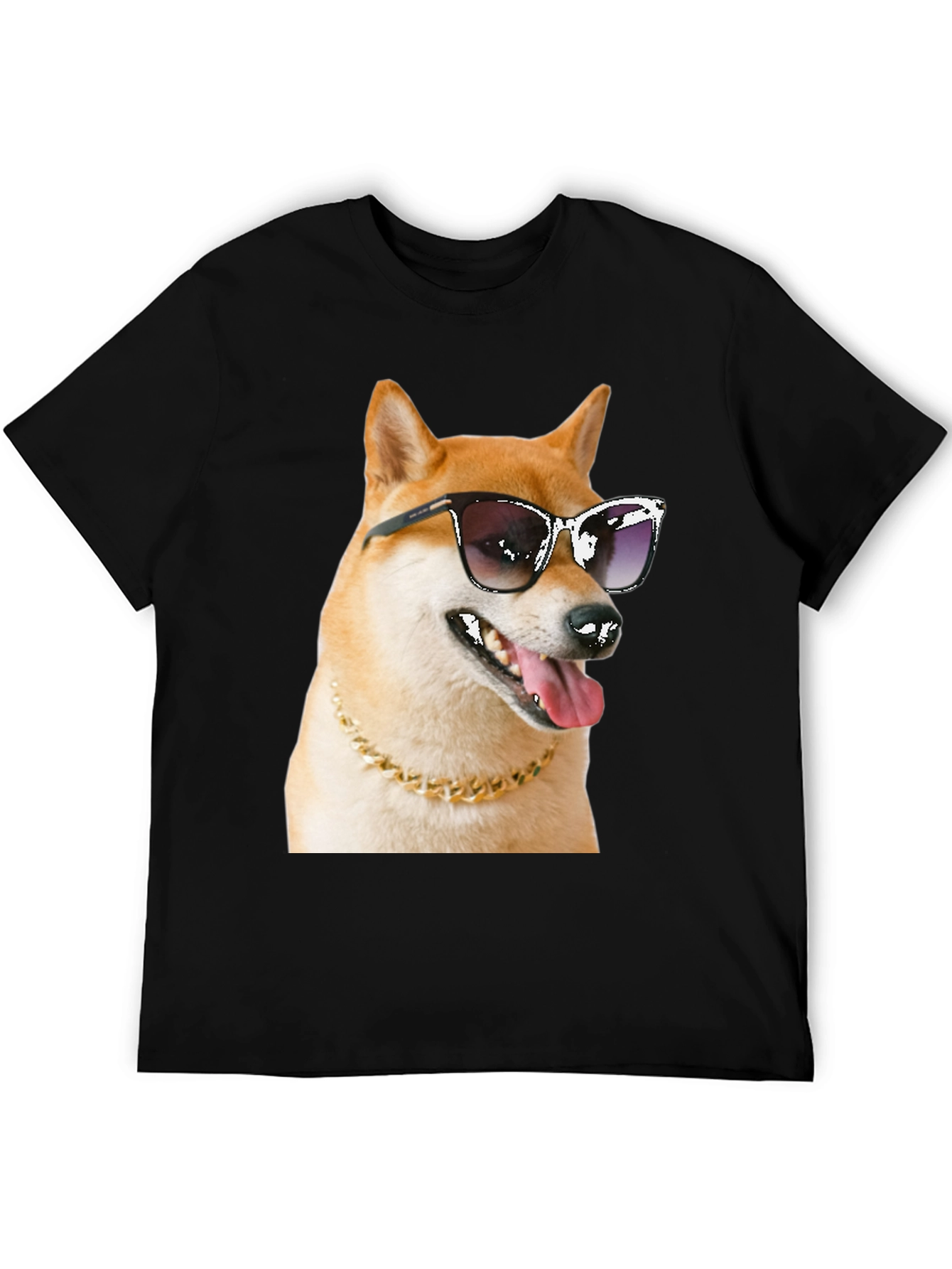 Cool Doge Graphic Tee - Black T-Shirt