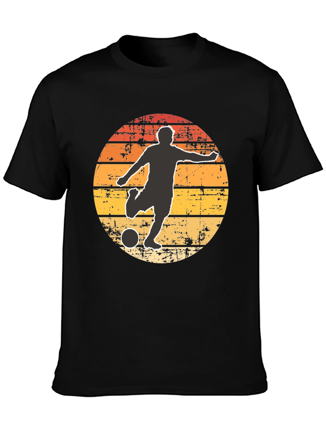 Retro Soccer Player Graphic T-Shirt