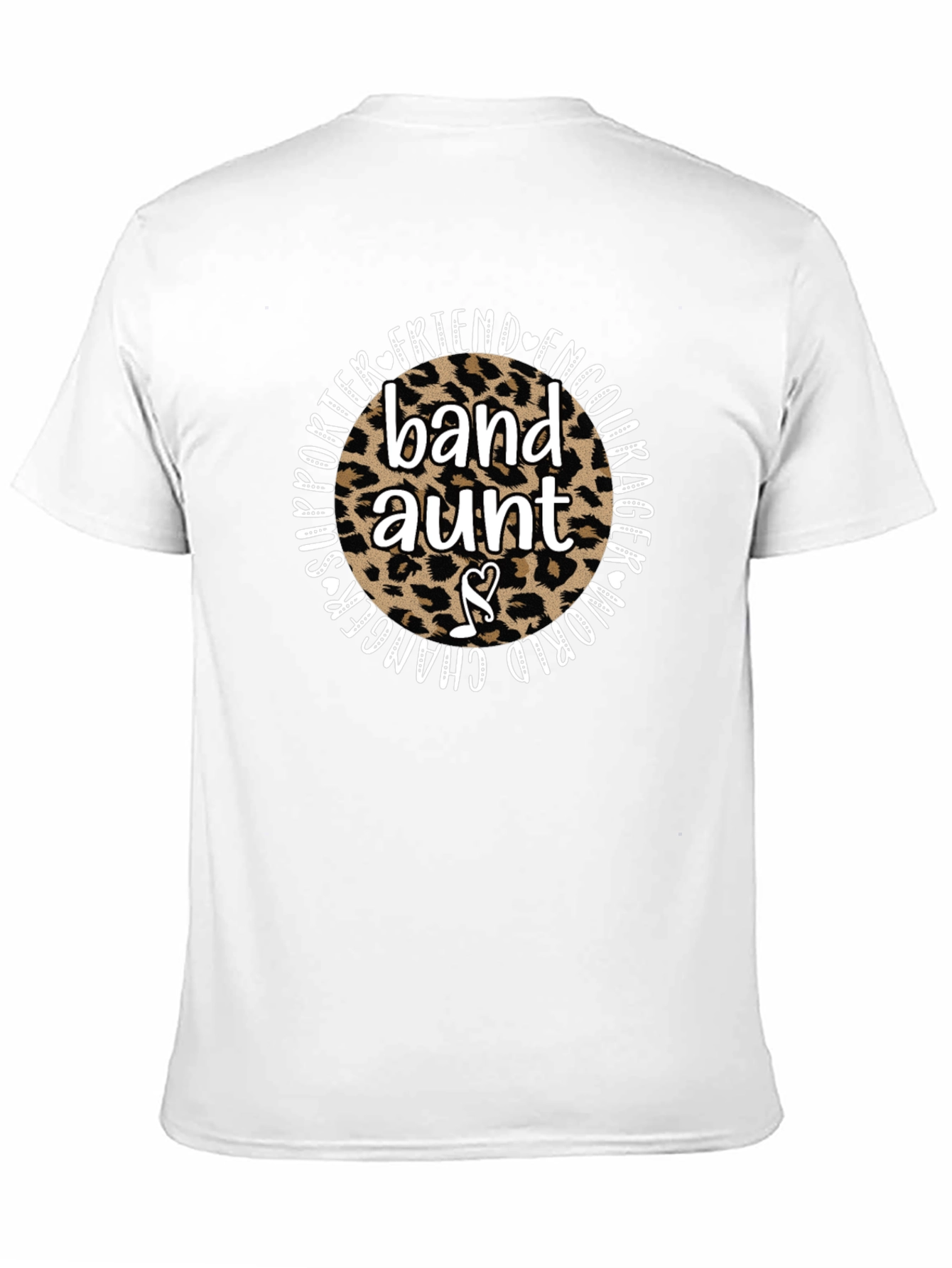 Band Aunt Leopard Print Graphic Tee
