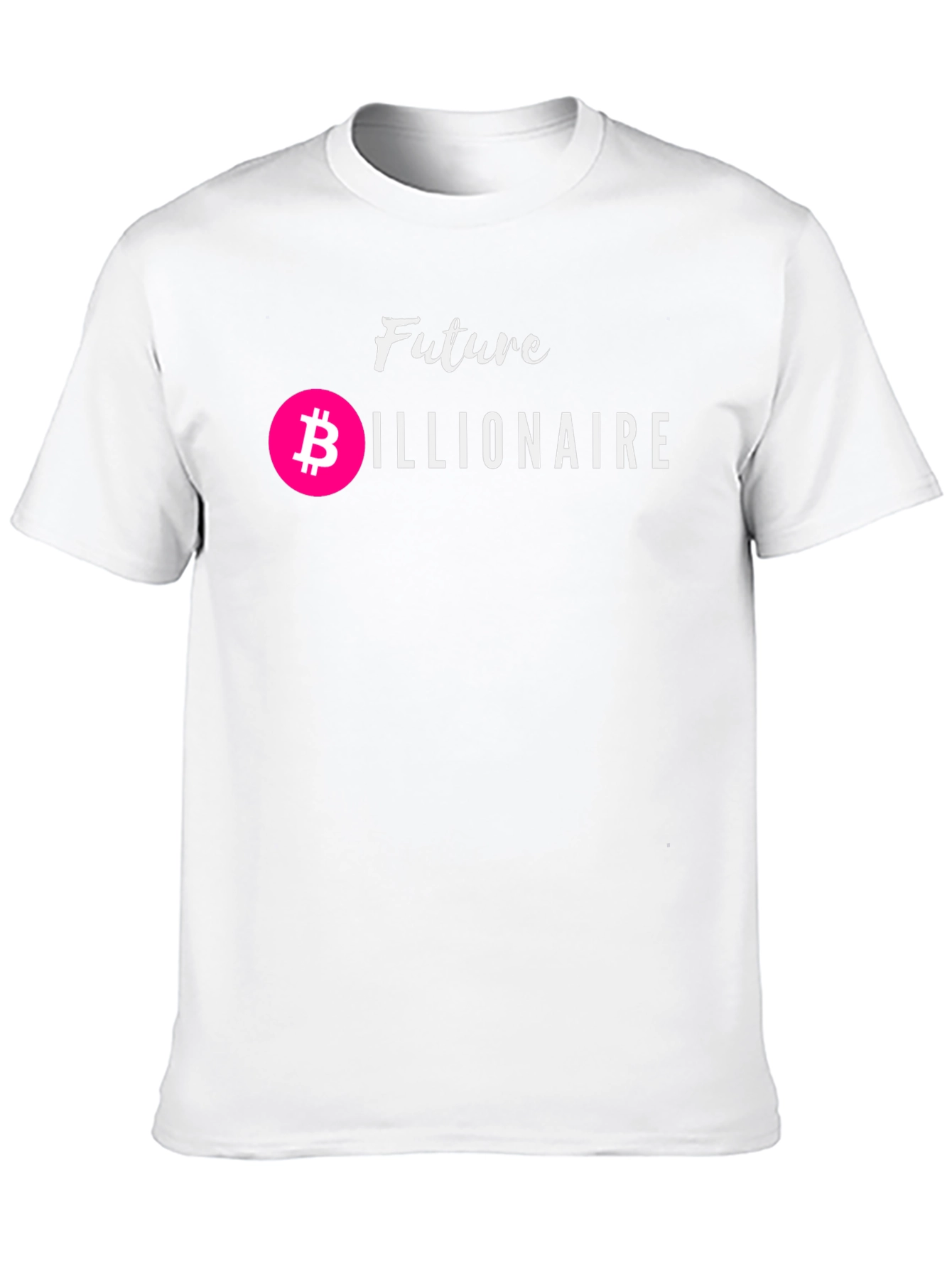 Future Billionaire Bitcoin Black Graphic Tee